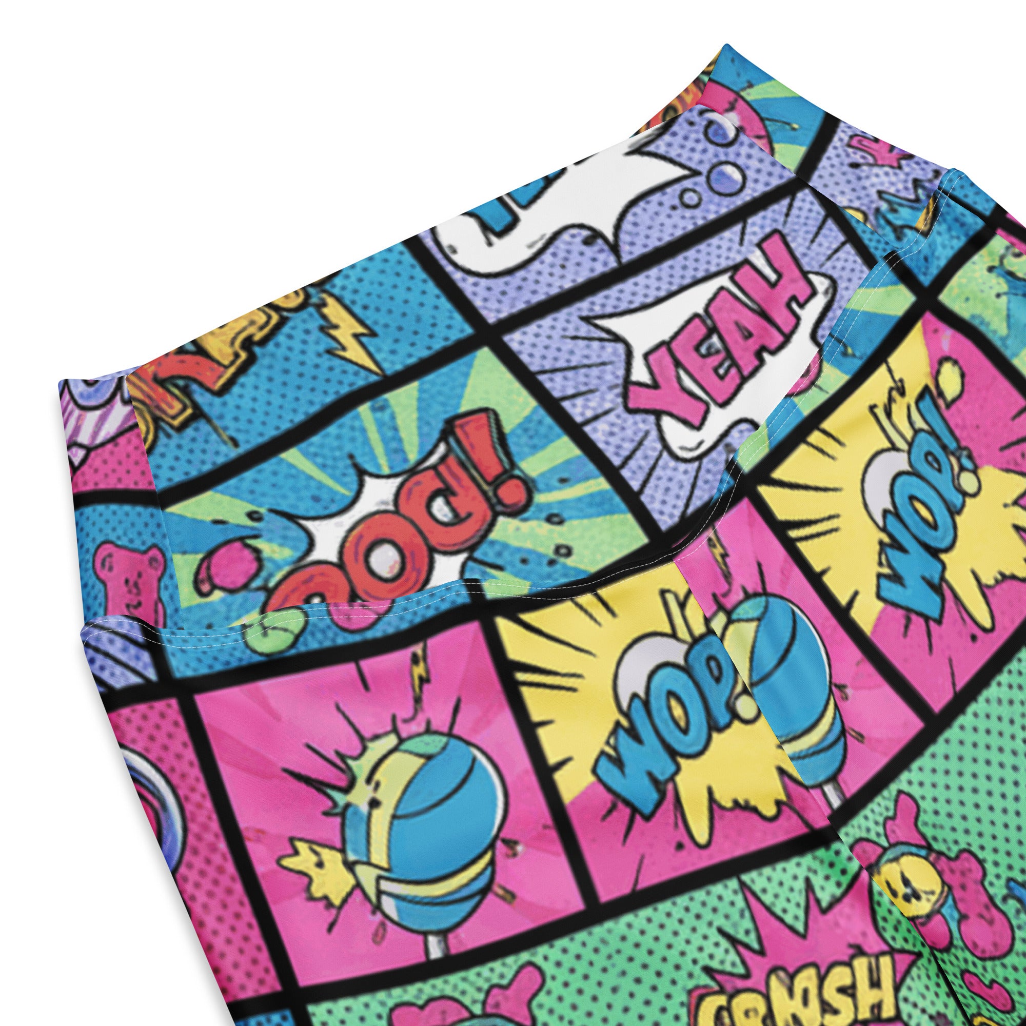 Comic Strip Pop Candy Flare Leggings | GearBunch