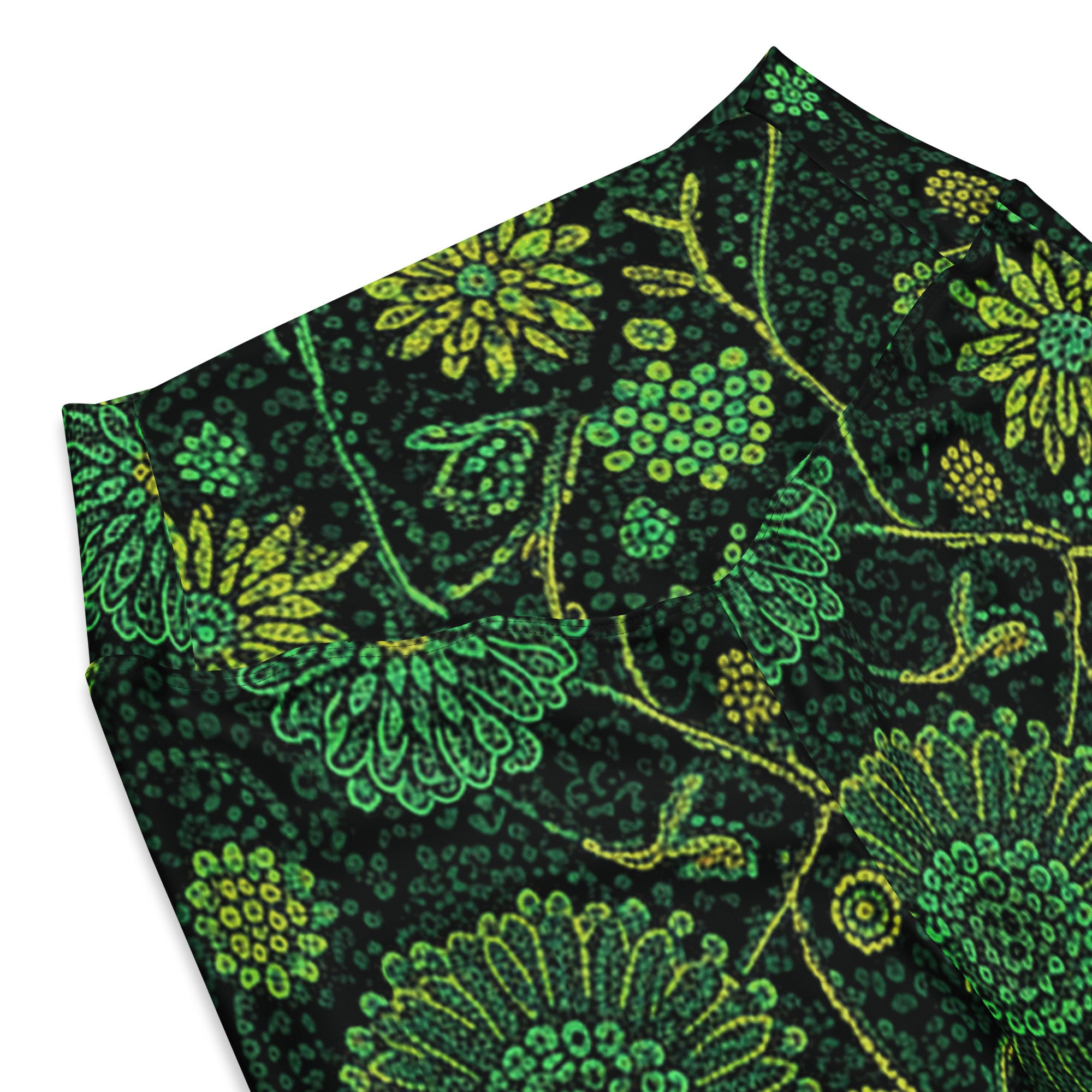 Emerald Paillette Jungle Flare Leggings | GearBunch