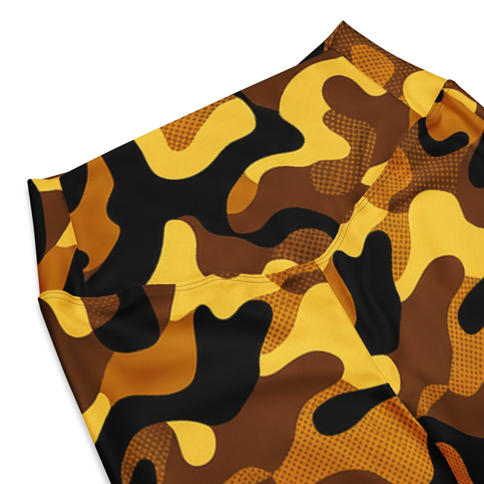 Gold Camo Flare Leggings | GearBunch