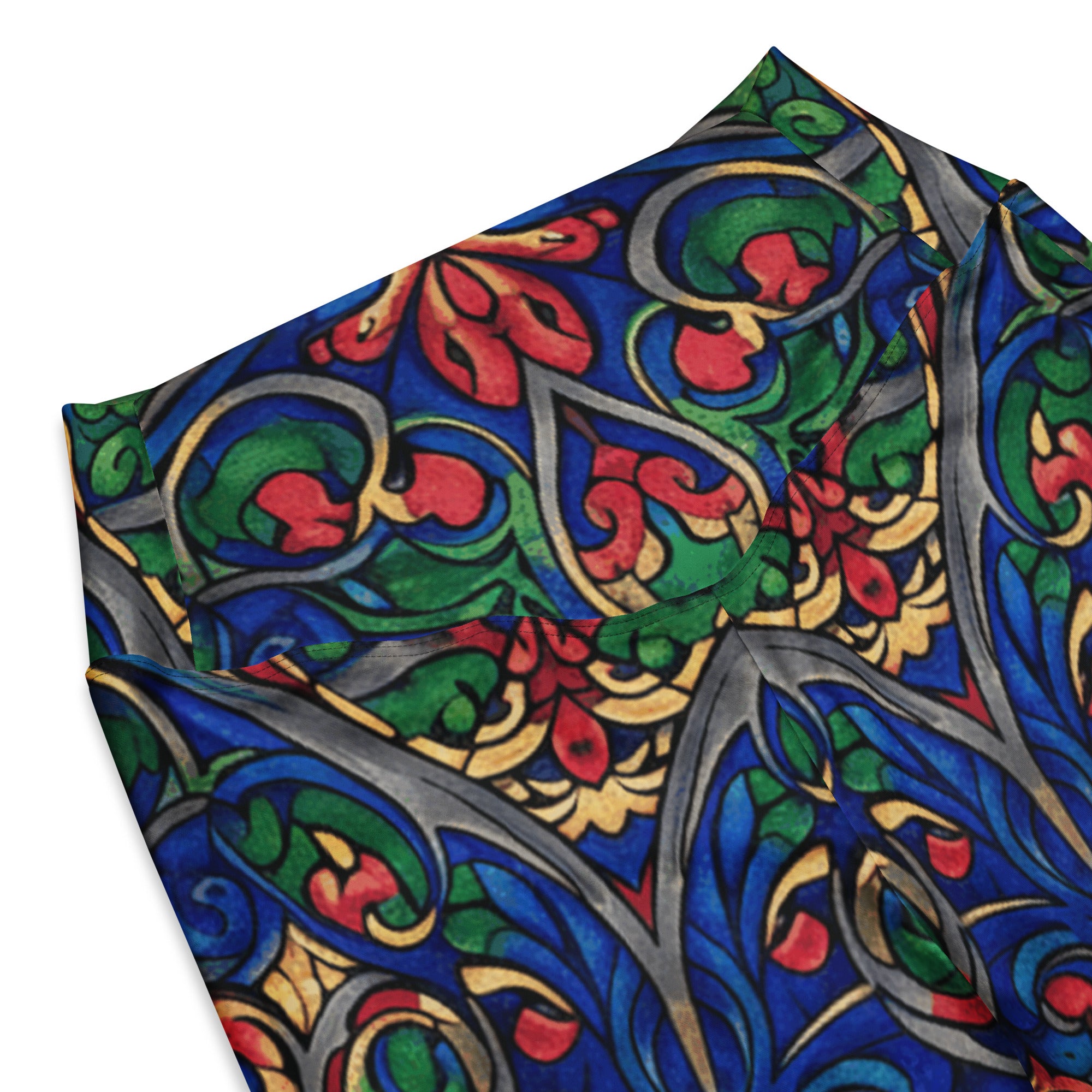 Gothic Cathedral Stained Glass Flare Leggings | GearBunch