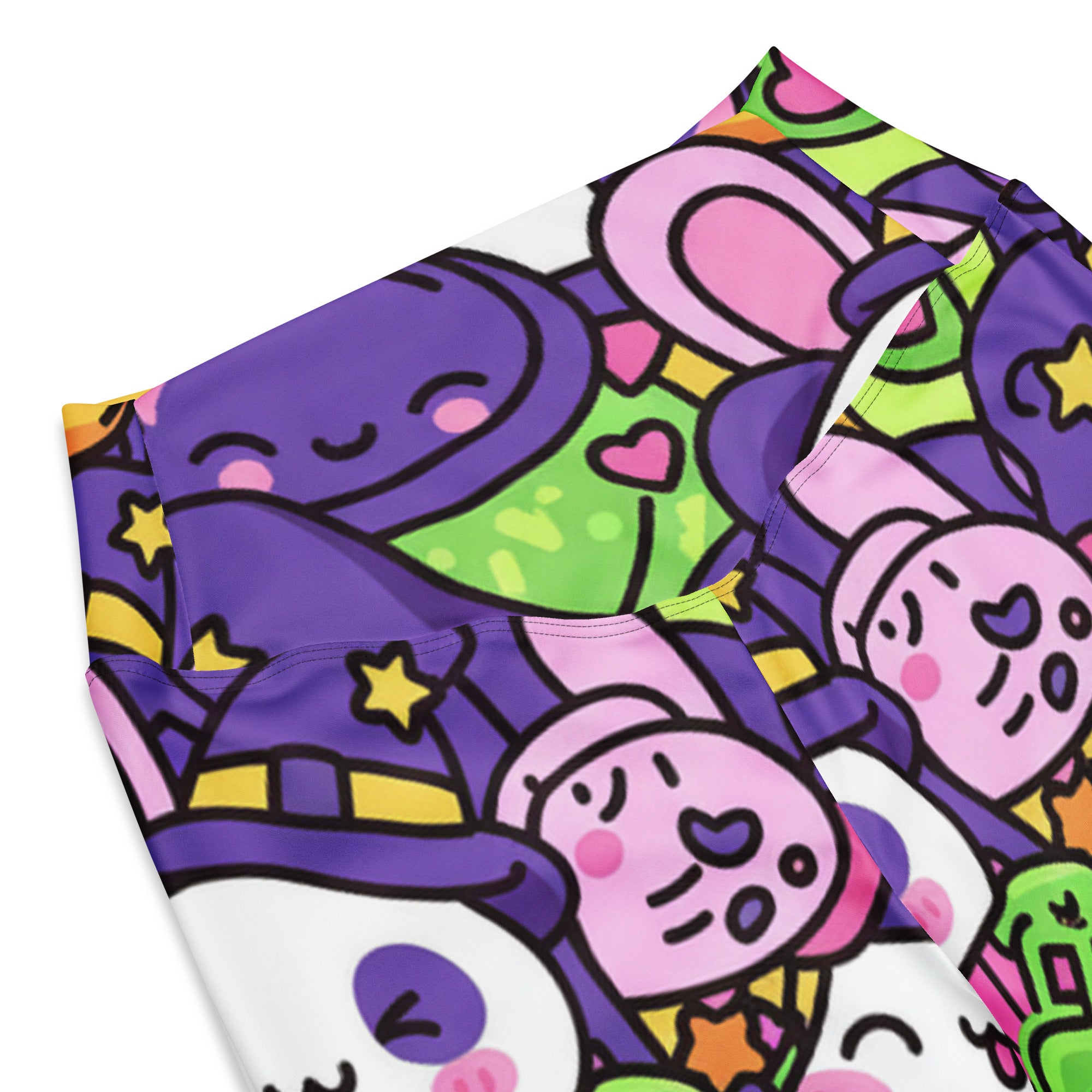Kawaii Witch Familiar Flare Leggings | GearBunch