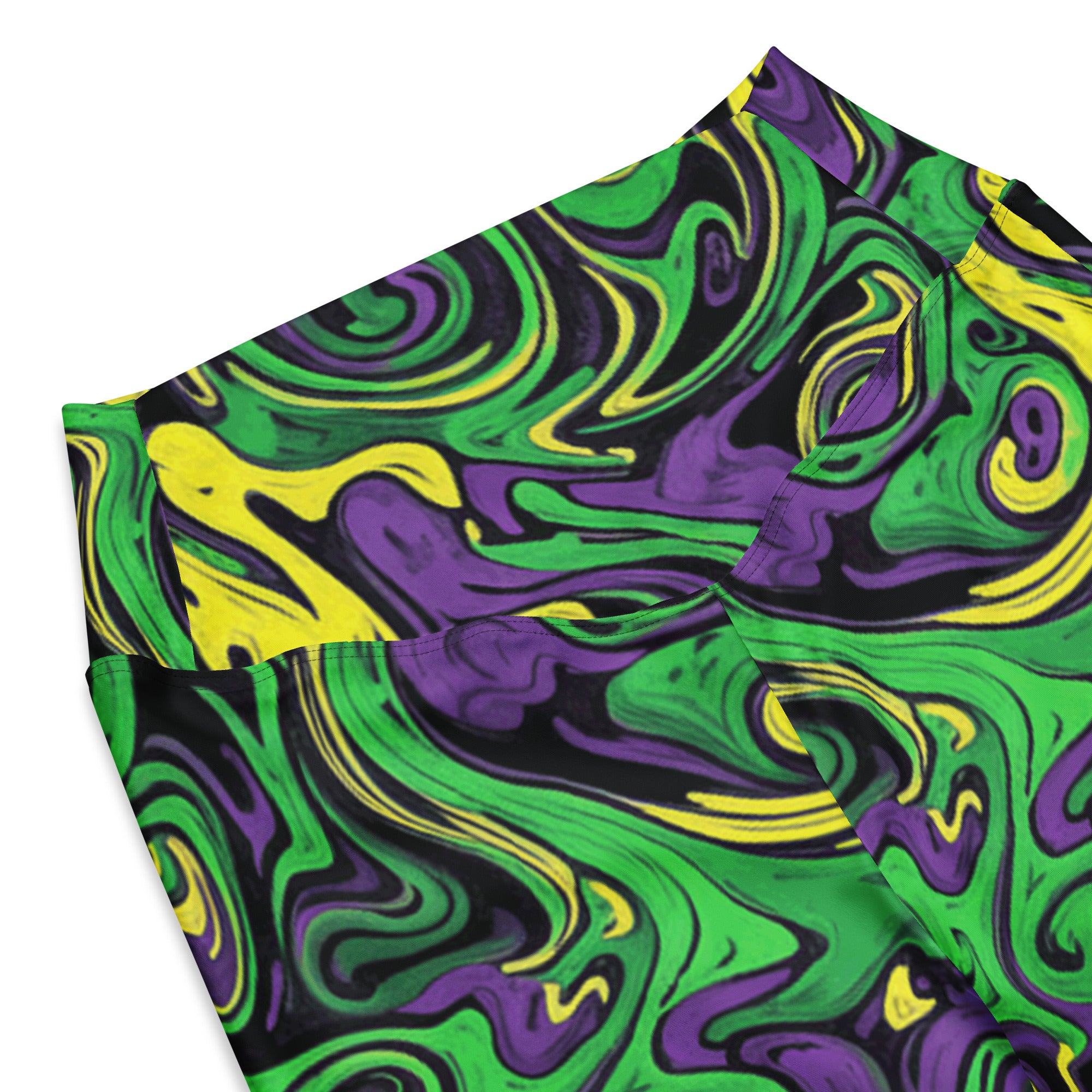 Liquid Marble Toxic Slime Flare Leggings | GearBunch