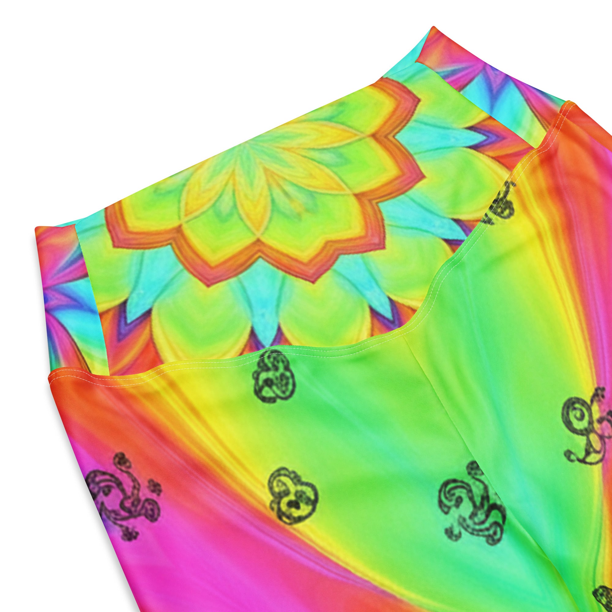 Psychedelic Acid Trip Flare Leggings | GearBunch