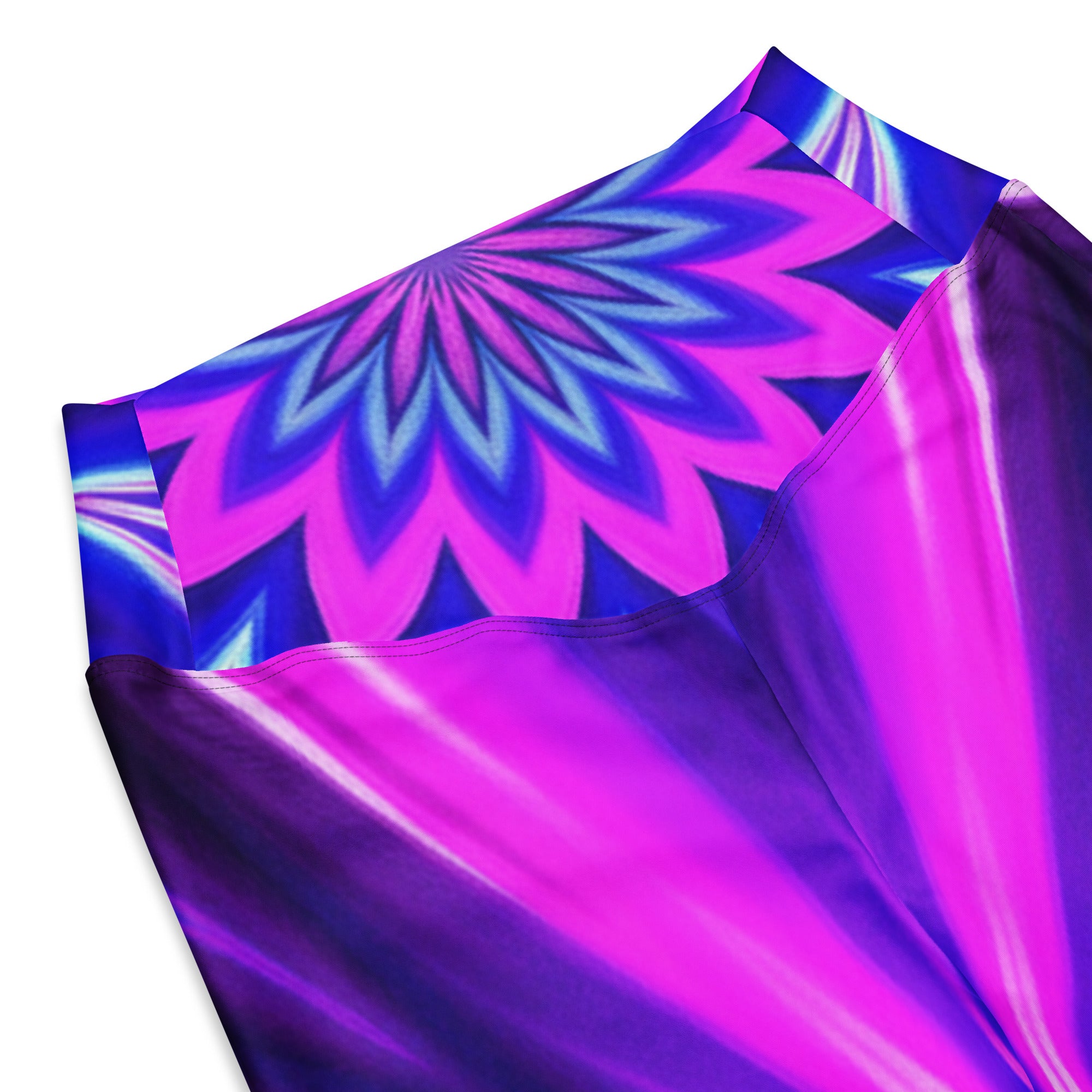 Psychedelic Ultraviolet Bloom Flare Leggings | GearBunch