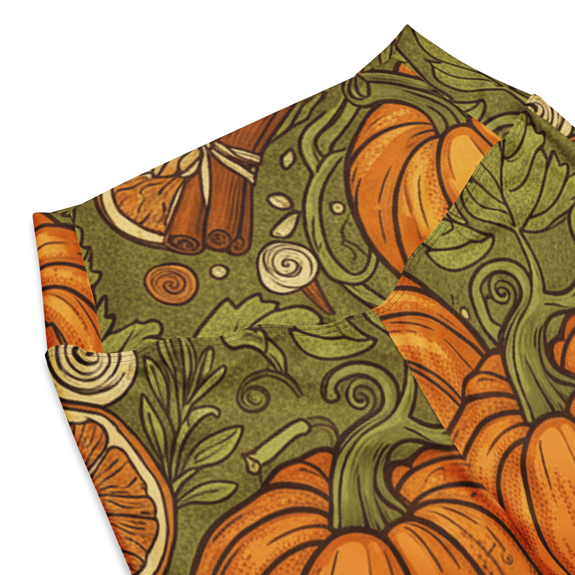 Pumpkin Spice Botanical Flare Leggings | GearBunch