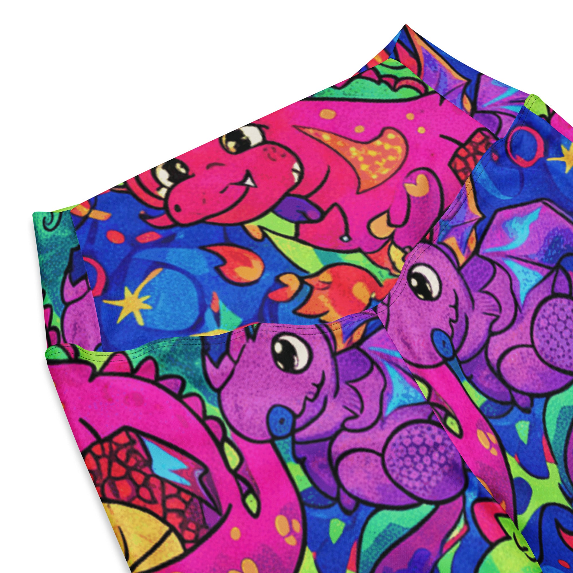 Vibrant Dragon Fantasy Flare Leggings | GearBunch