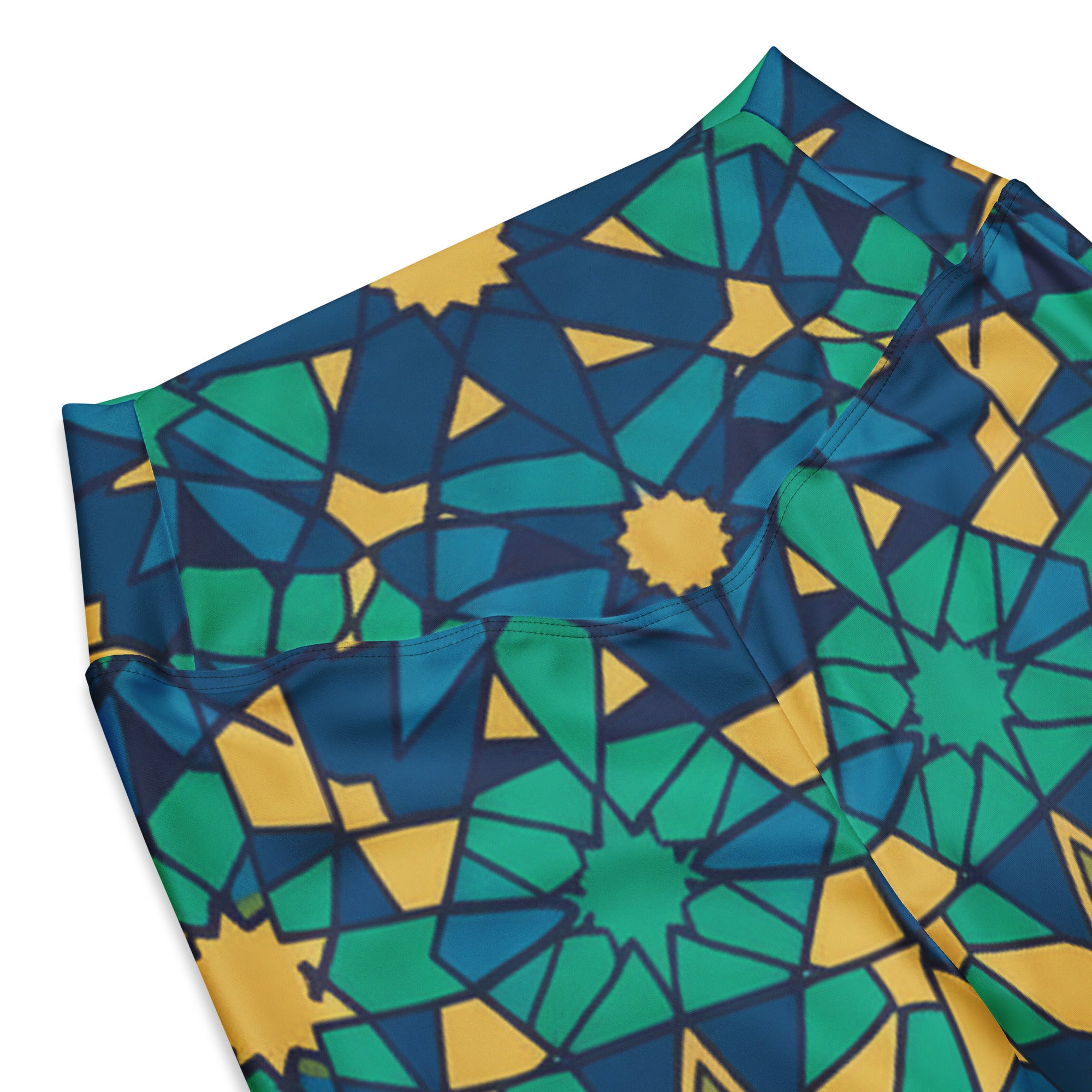 Zellige Peacock Flare Leggings | GearBunch