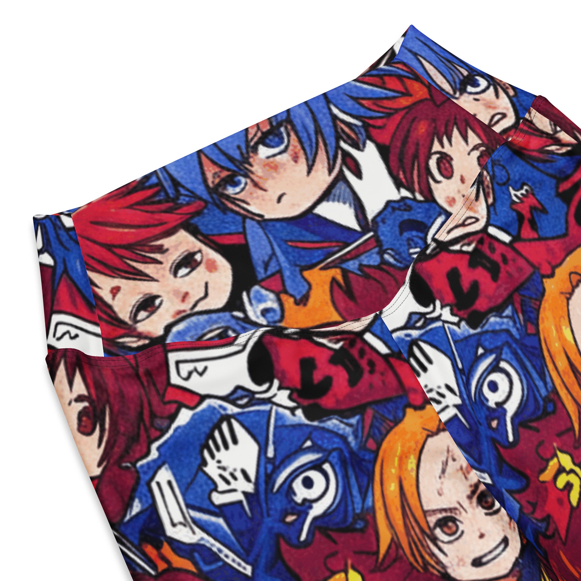 Anime Collage Dark Shonen Flare Leggings | GearBunch
