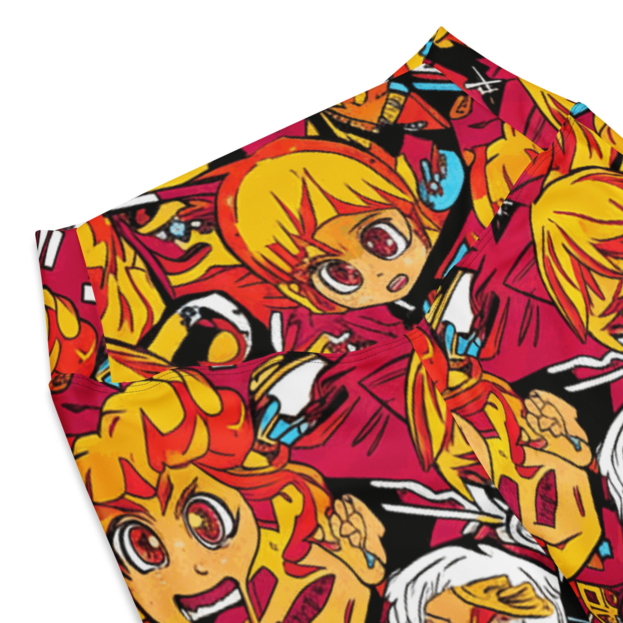 Anime Collage Fire Spirit Flare Leggings | GearBunch