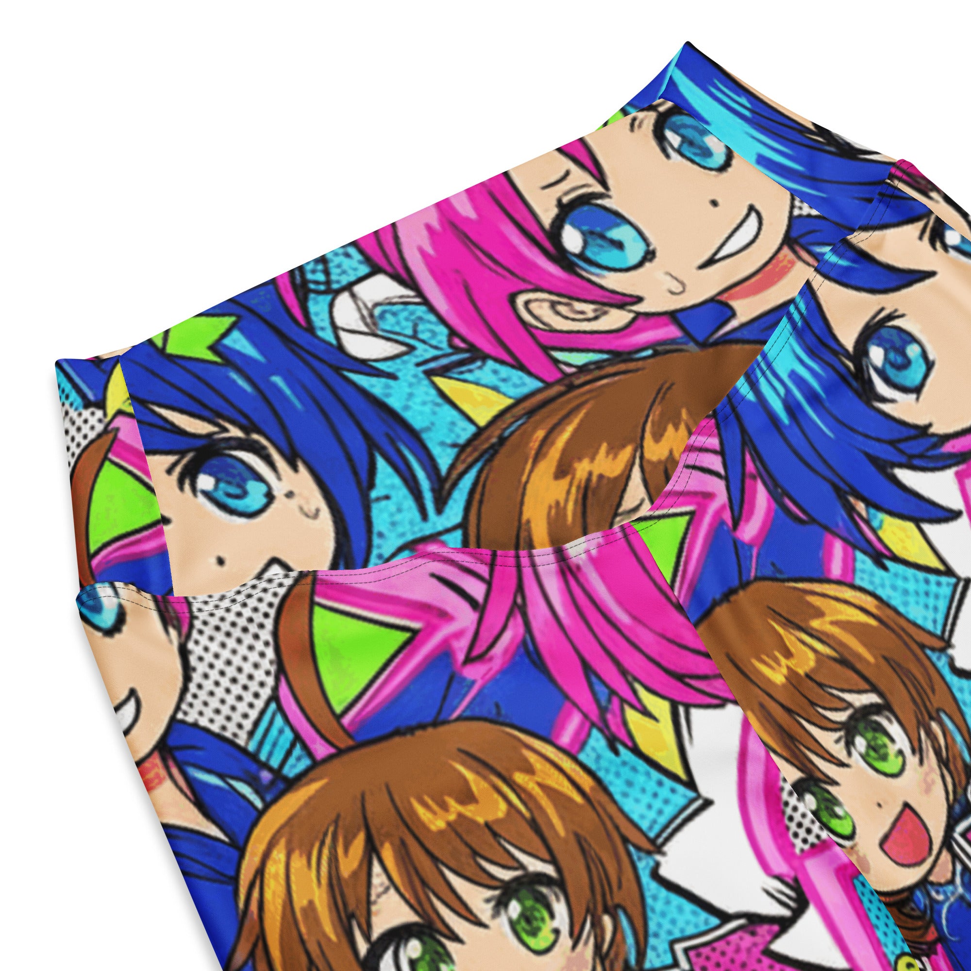 Anime Collage Sakura School Flare Leggings | GearBunch