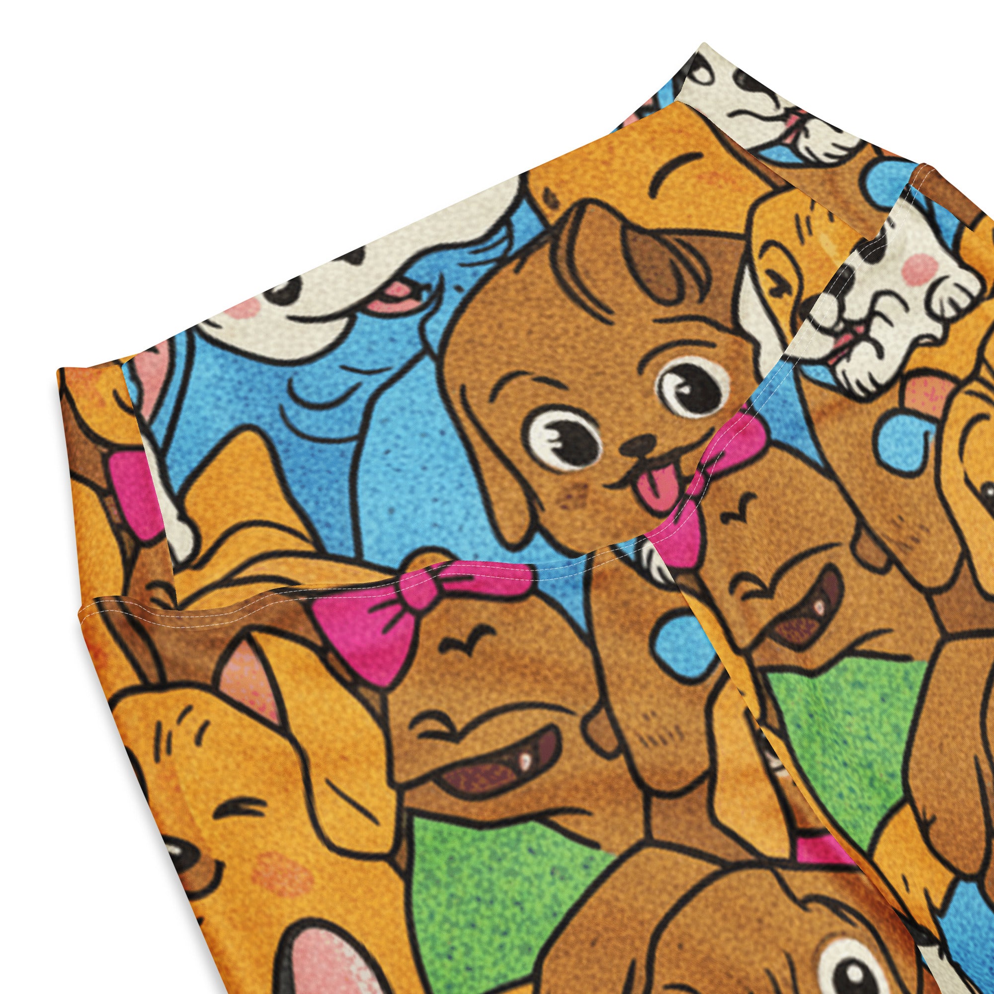 Vibrant Puppy Pile Flare Leggings | GearBunch