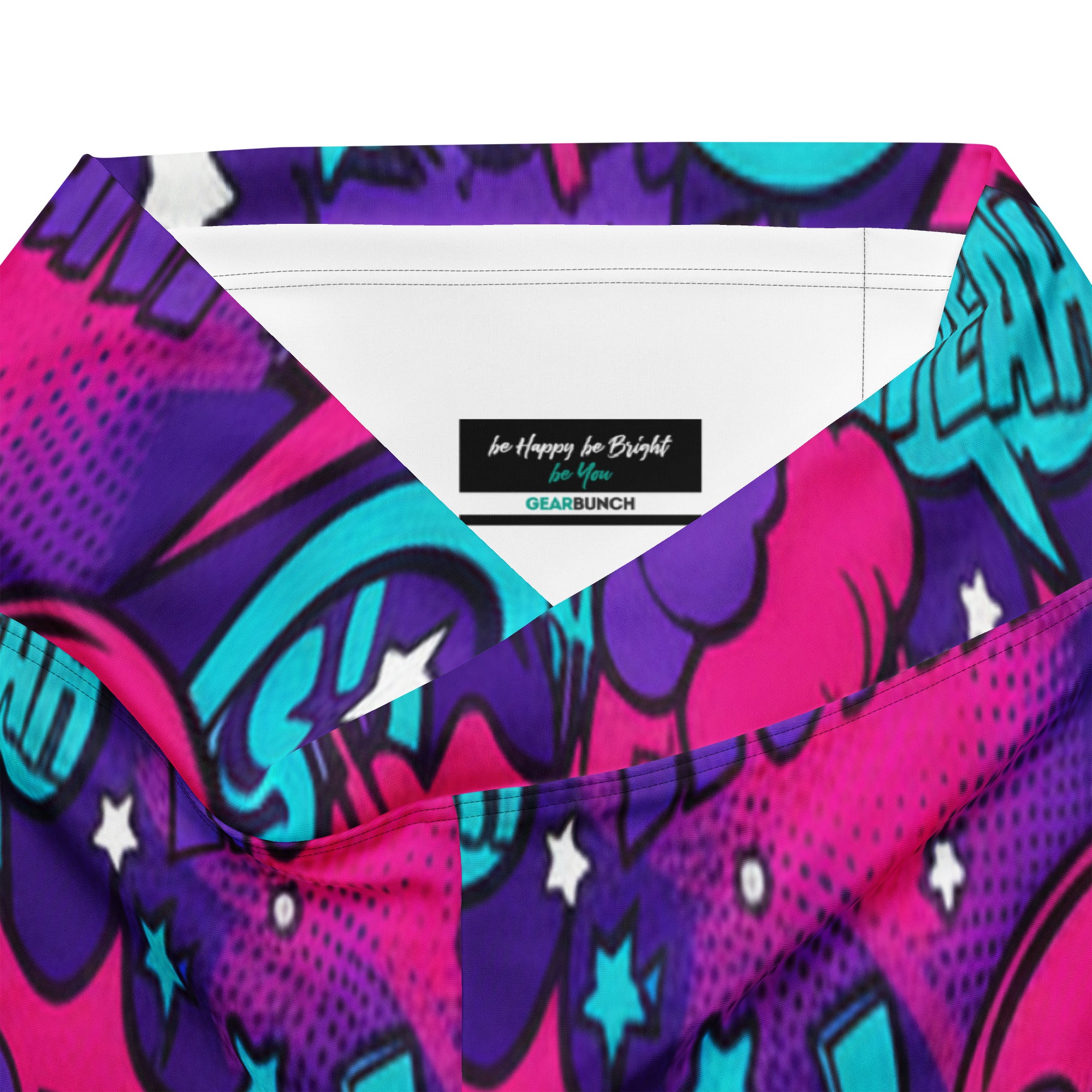 Comic Pop Galaxy Purple Flare Leggings | GearBunch