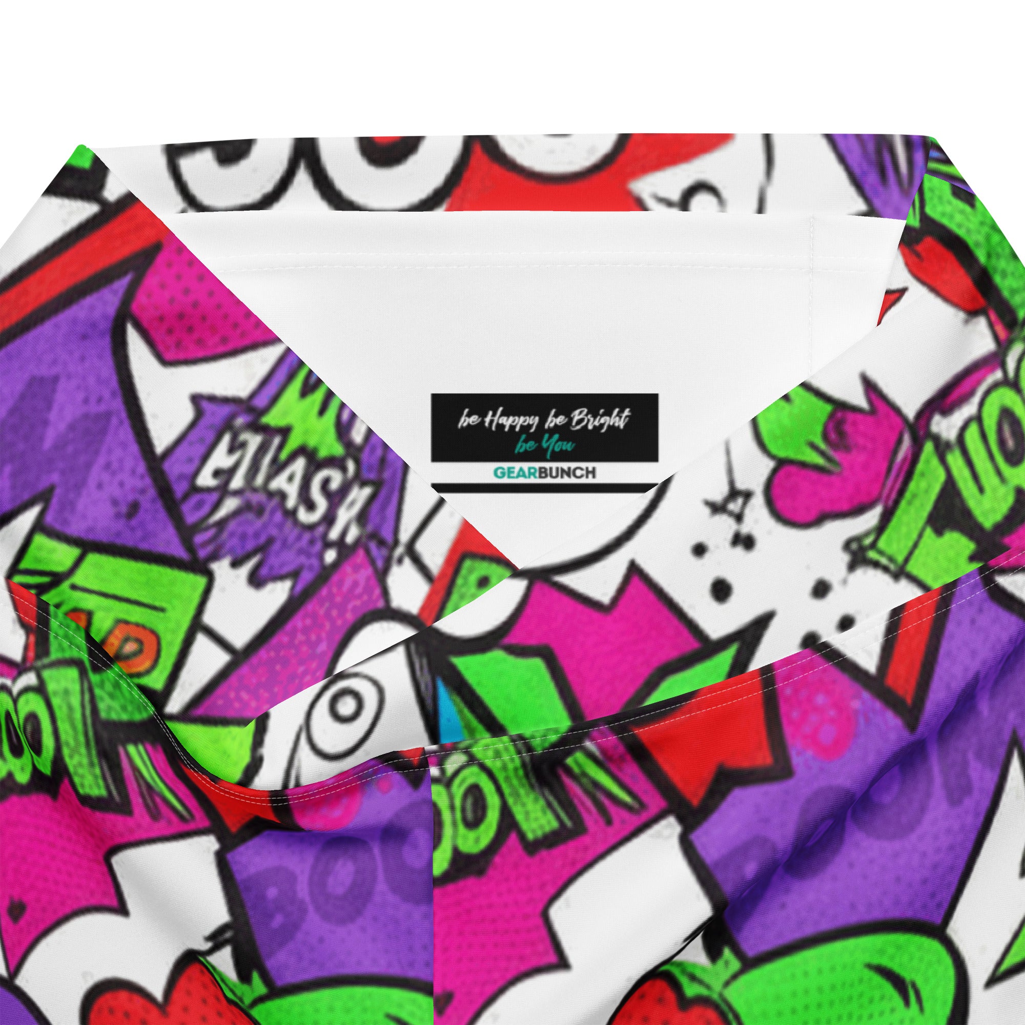 Comic Pop Neon Pink Flare Leggings | GearBunch