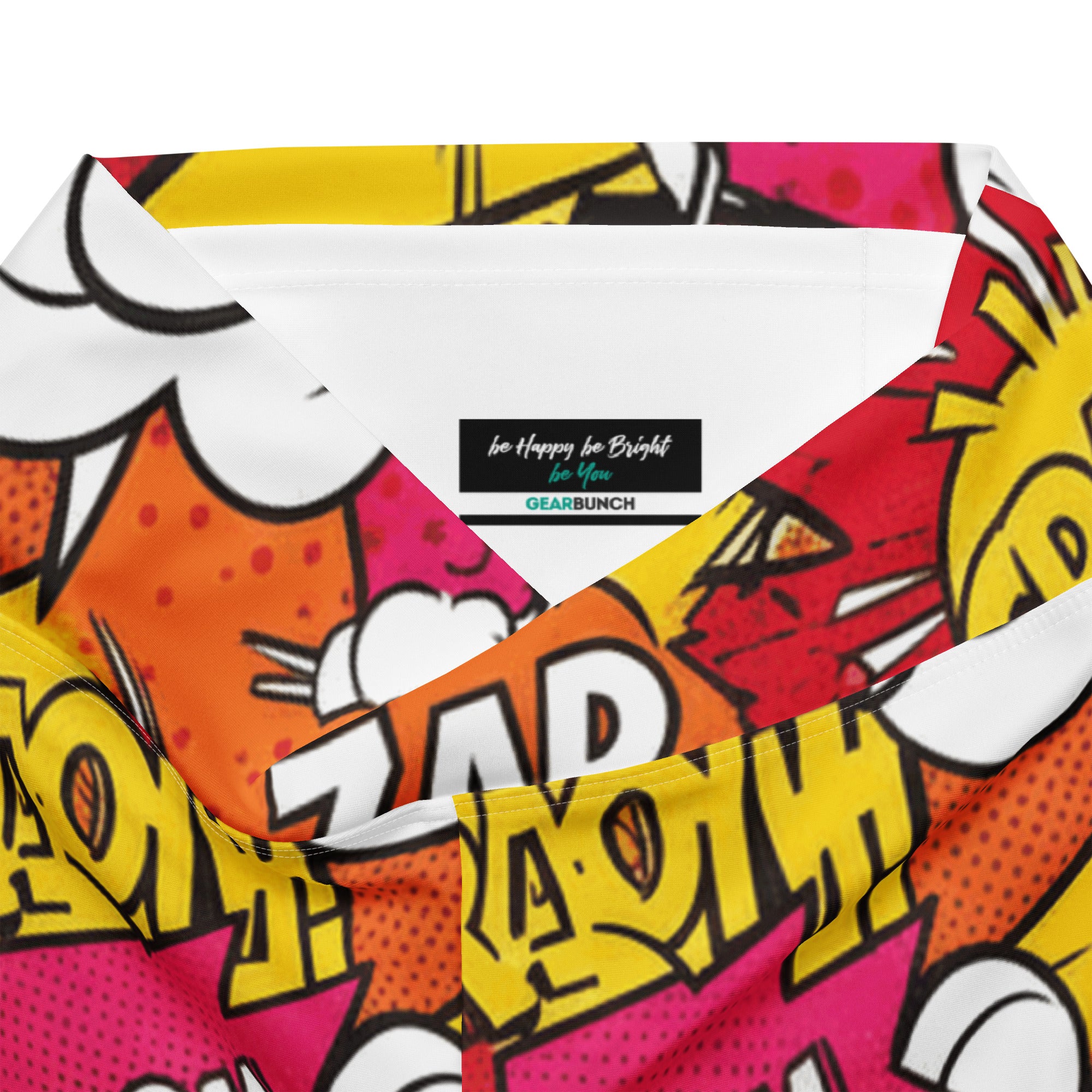 Comic Pop Sunset Orange Flare Leggings | GearBunch