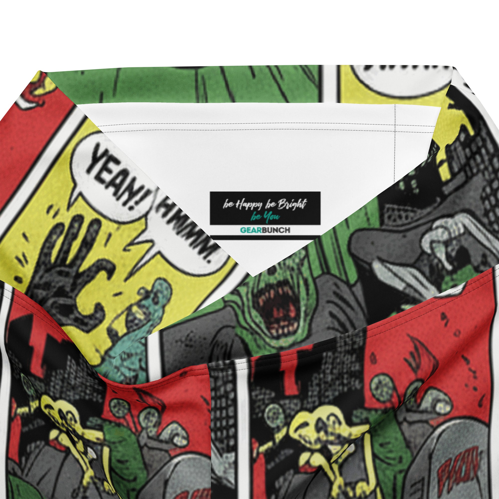 Comic Strip Zombie Apocalypse Flare Leggings | GearBunch