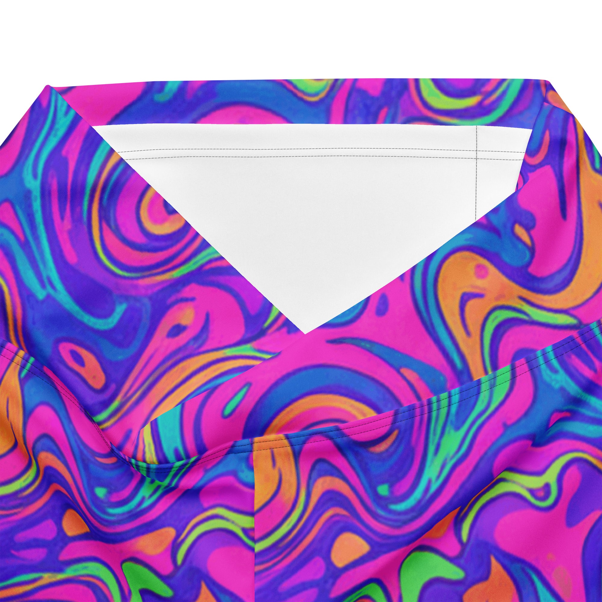Liquid Marble Neon Flare Leggings | GearBunch
