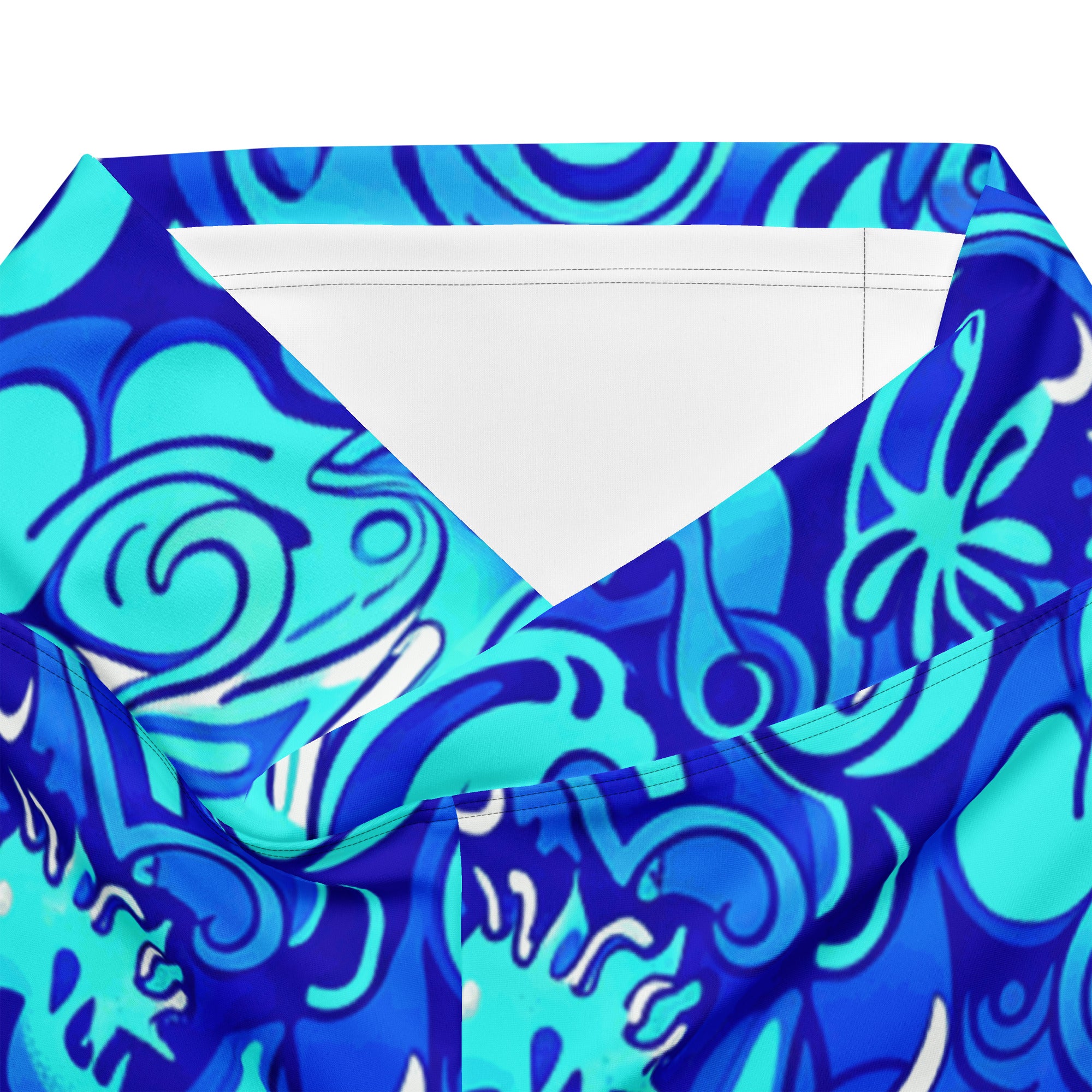 Psychedelic Electric Ocean Flare Leggings | GearBunch