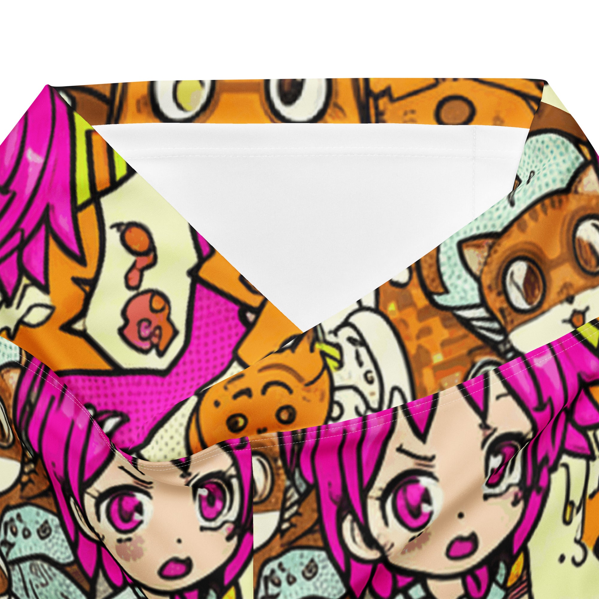 Anime Collage Cat Cafe Flare Leggings | GearBunch