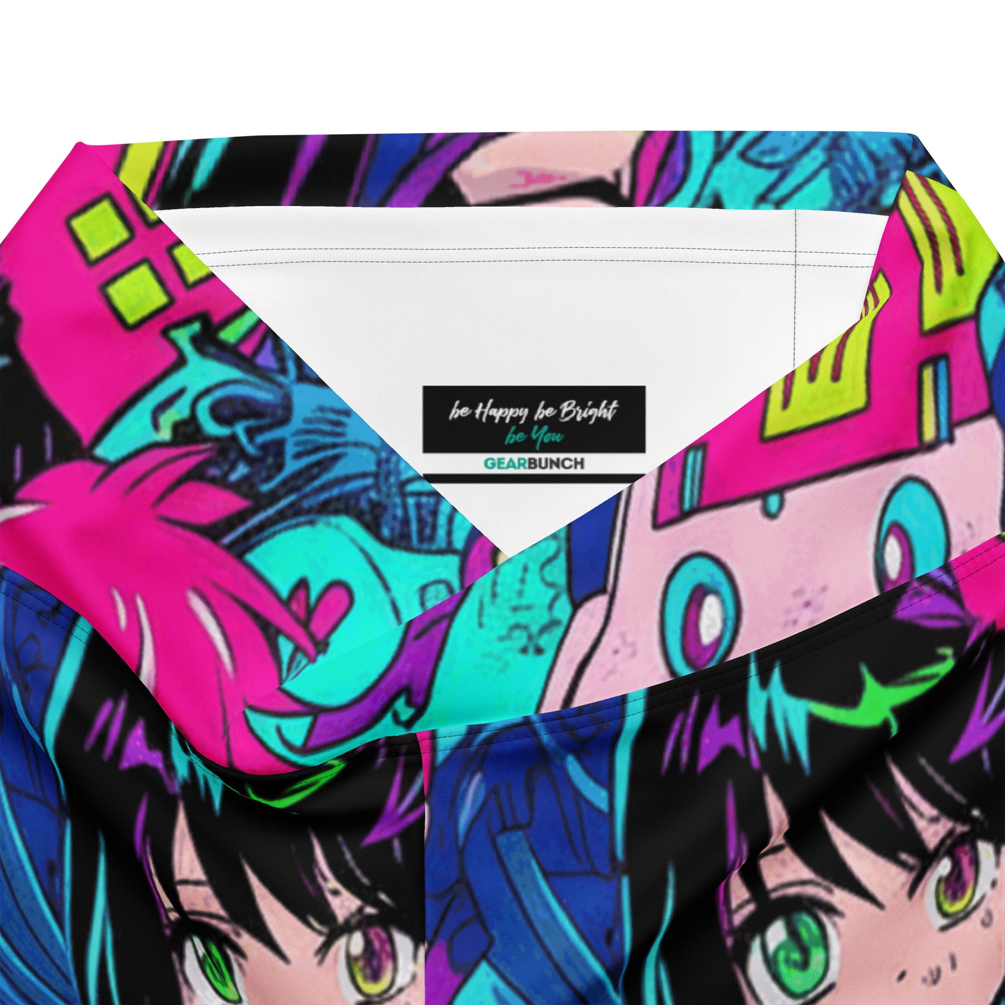 Anime Collage Cyberpunk Flare Leggings | GearBunch