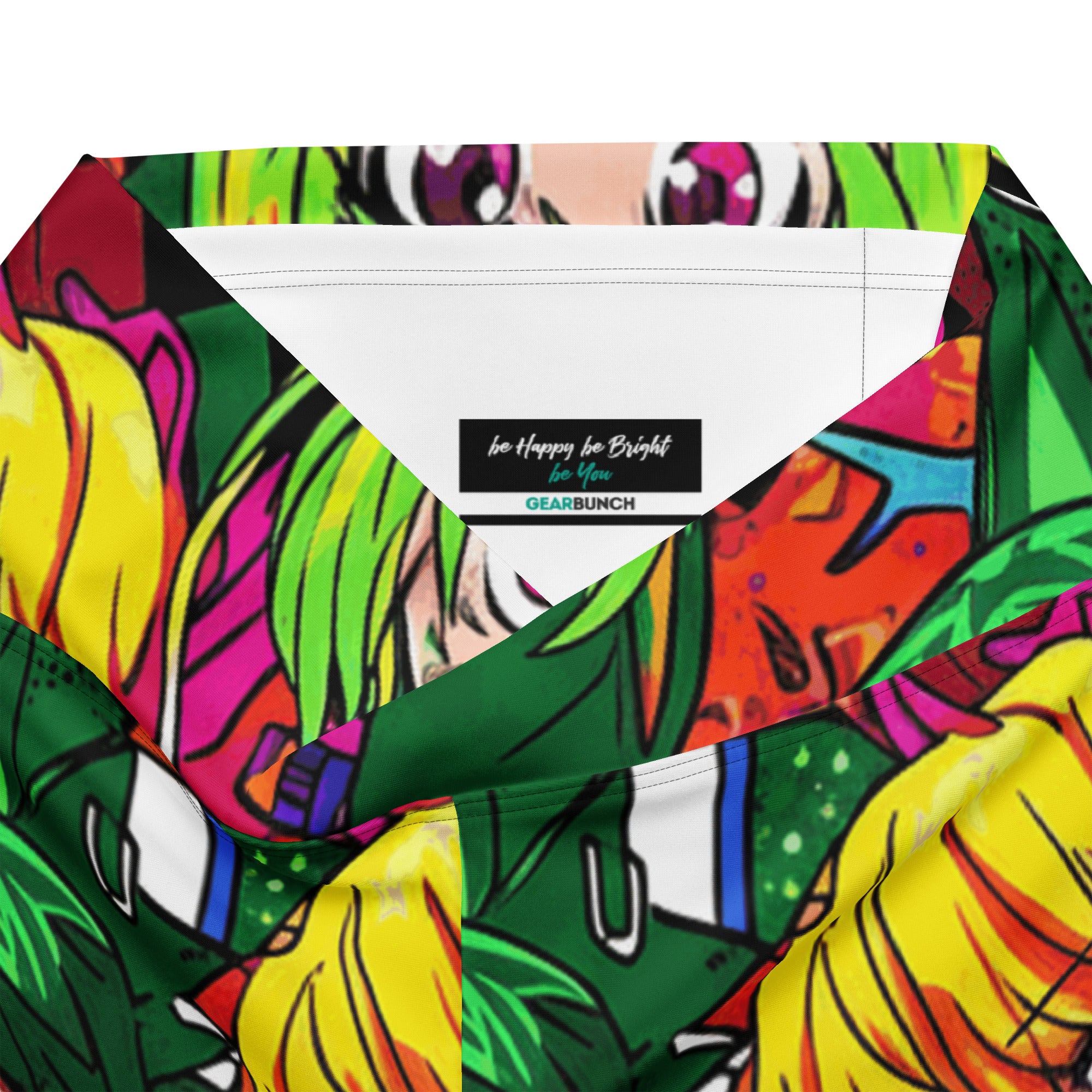Vibrant Anime Collage Flare Leggings | GearBunch