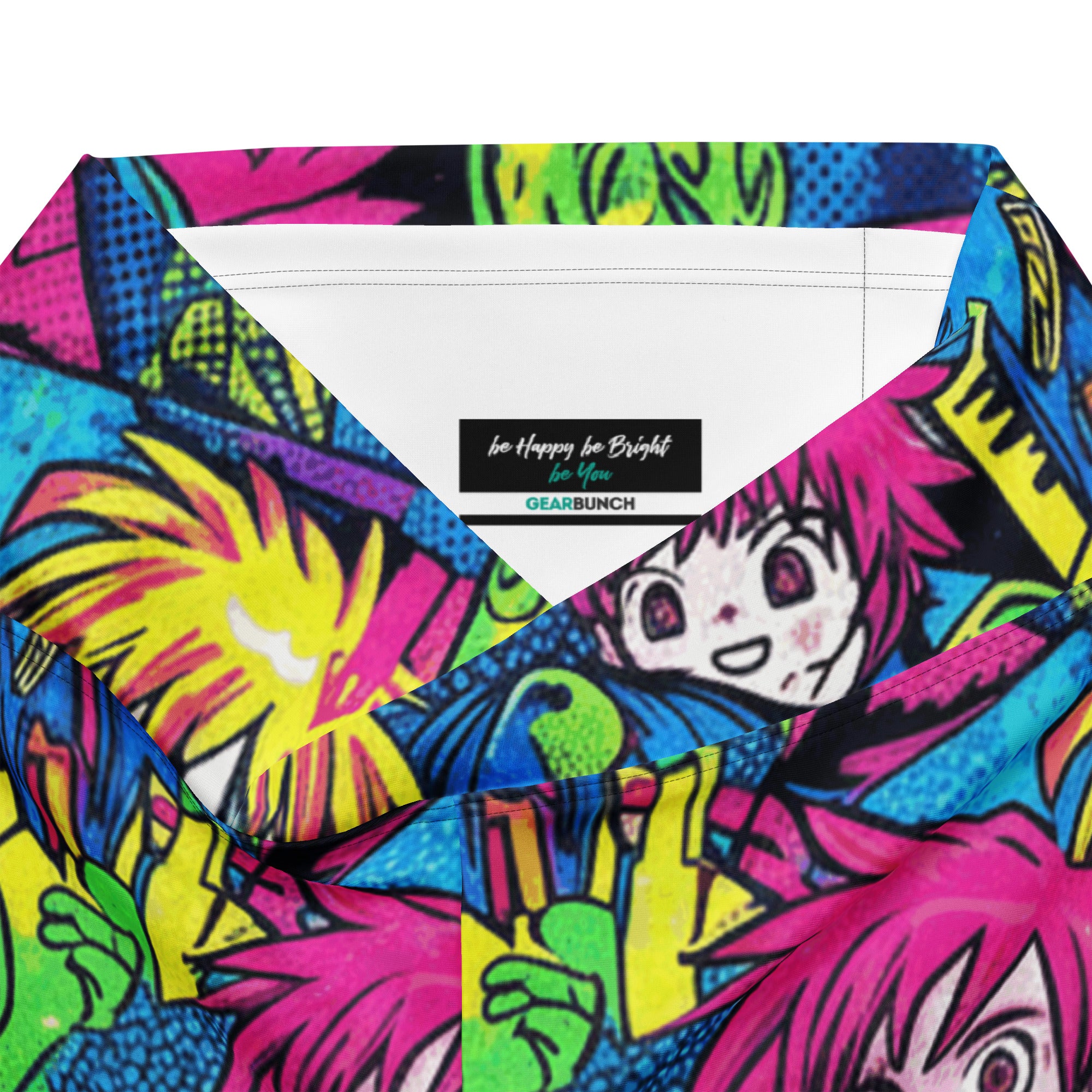 Anime Collage Neon Tokyo Flare Leggings | GearBunch