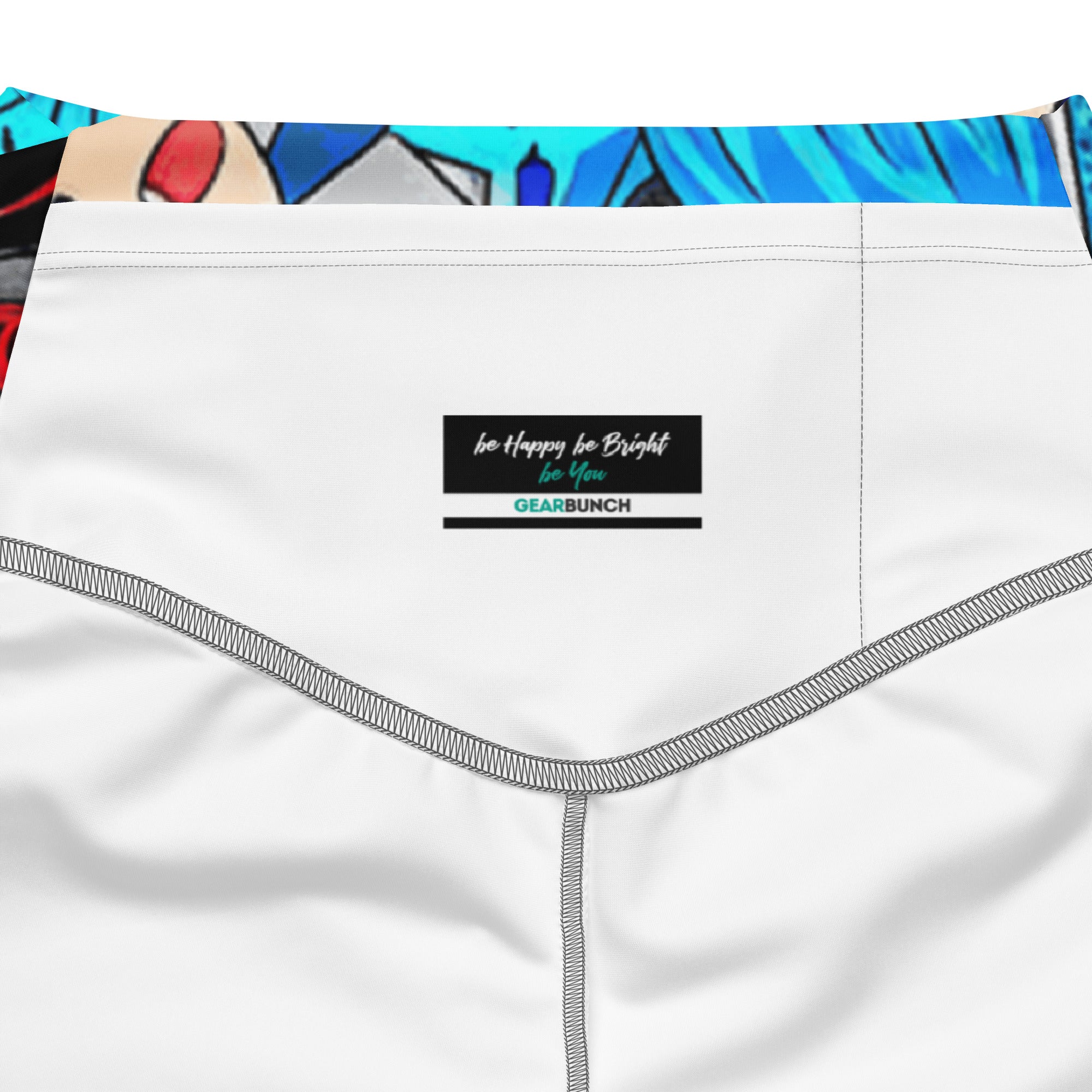 Anime Collage Mecha Pilot Flare Leggings | GearBunch