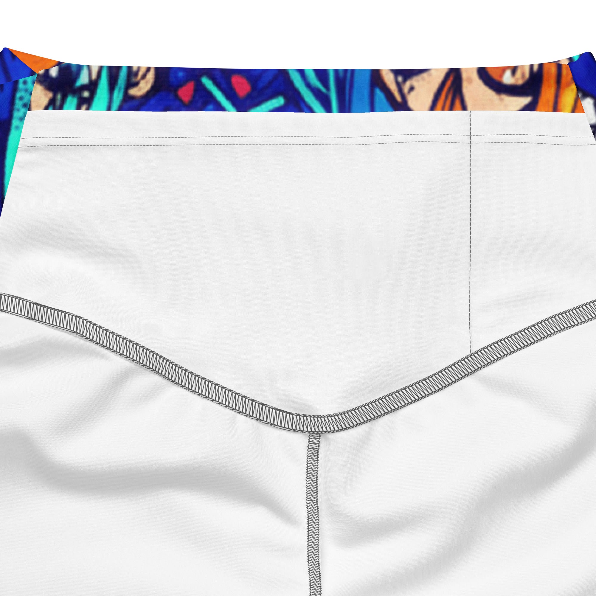Anime Ocean Wave Flare Leggings | GearBunch