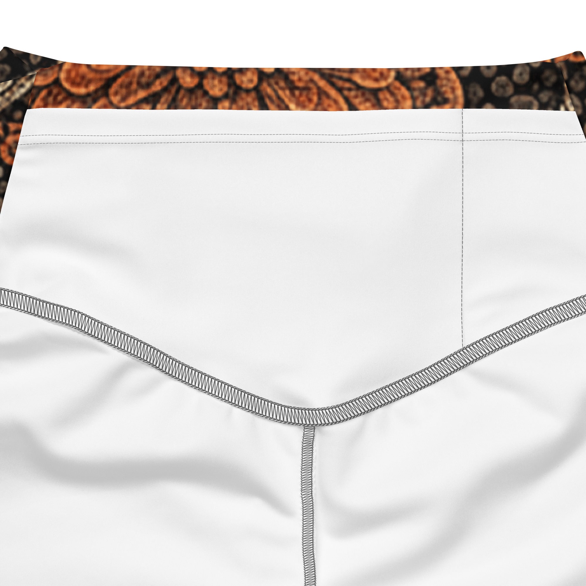 Copper Paillette Baroque Flare Leggings | GearBunch