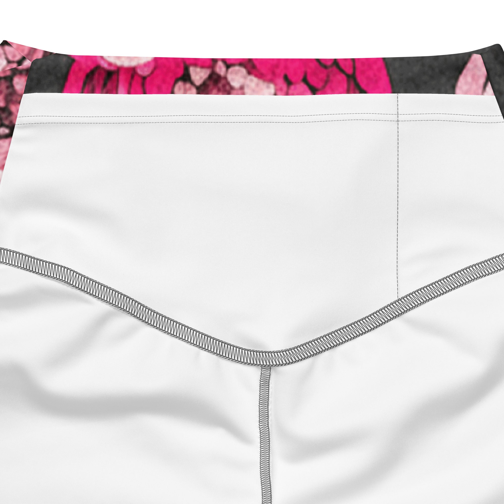 Pink Paillette Peony Flare Leggings | GearBunch