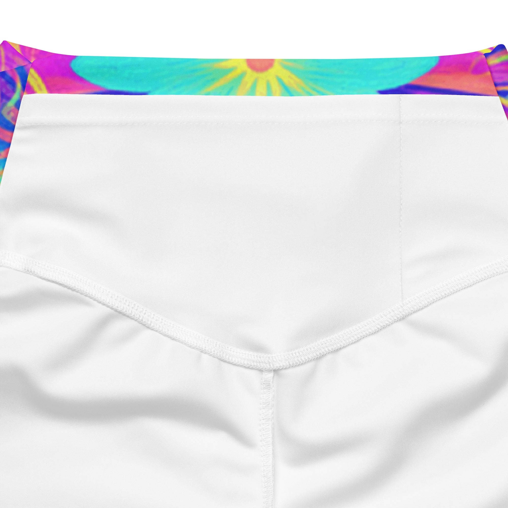 Psychedelic Tropical Laser Flare Leggings | GearBunch