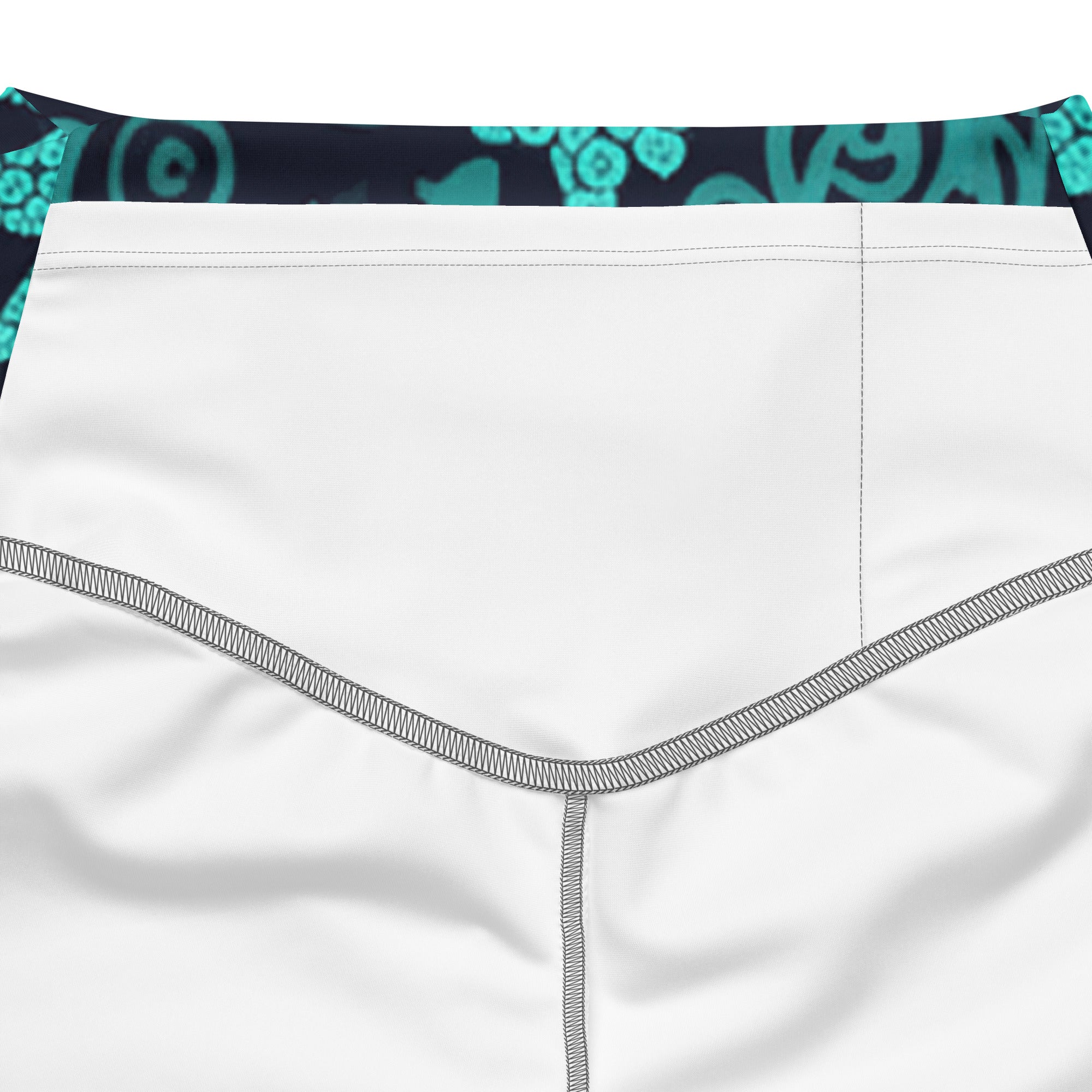 Teal Paillette Lotus Flare Leggings | GearBunch