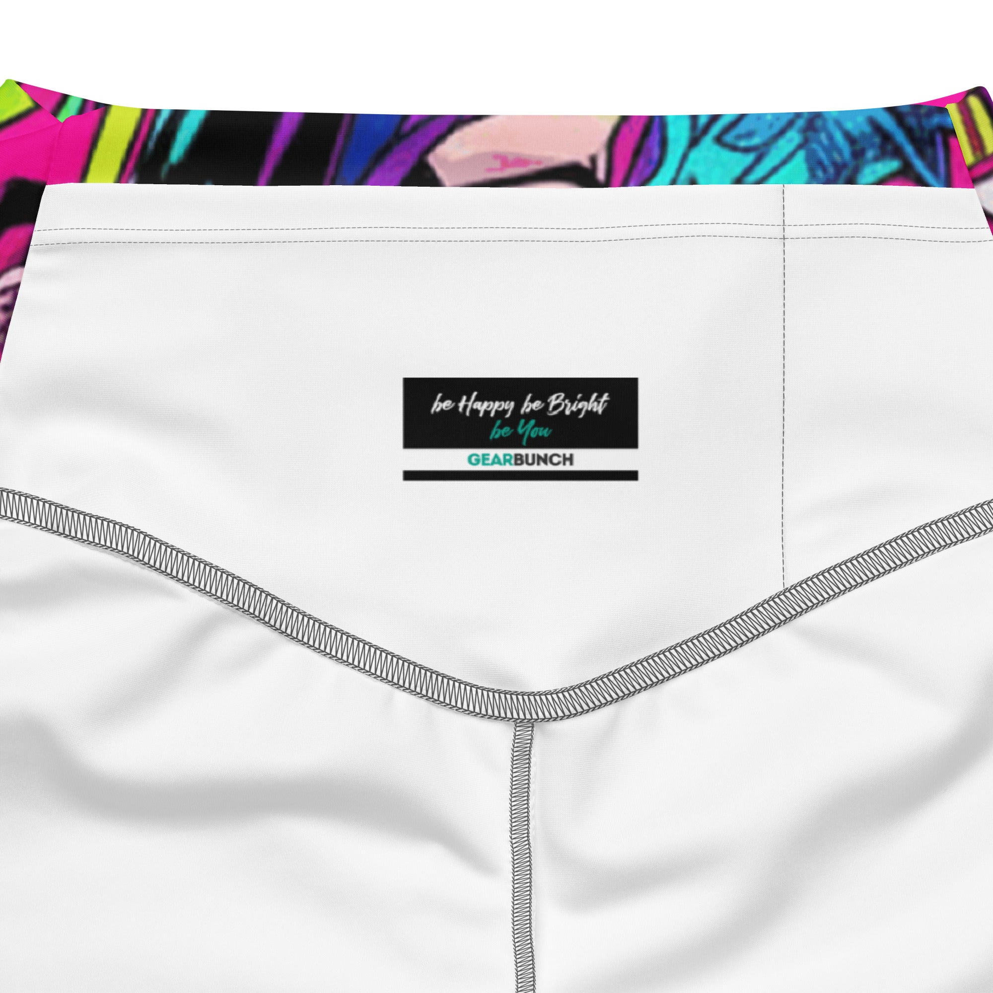 Anime Collage Cyberpunk Flare Leggings | GearBunch
