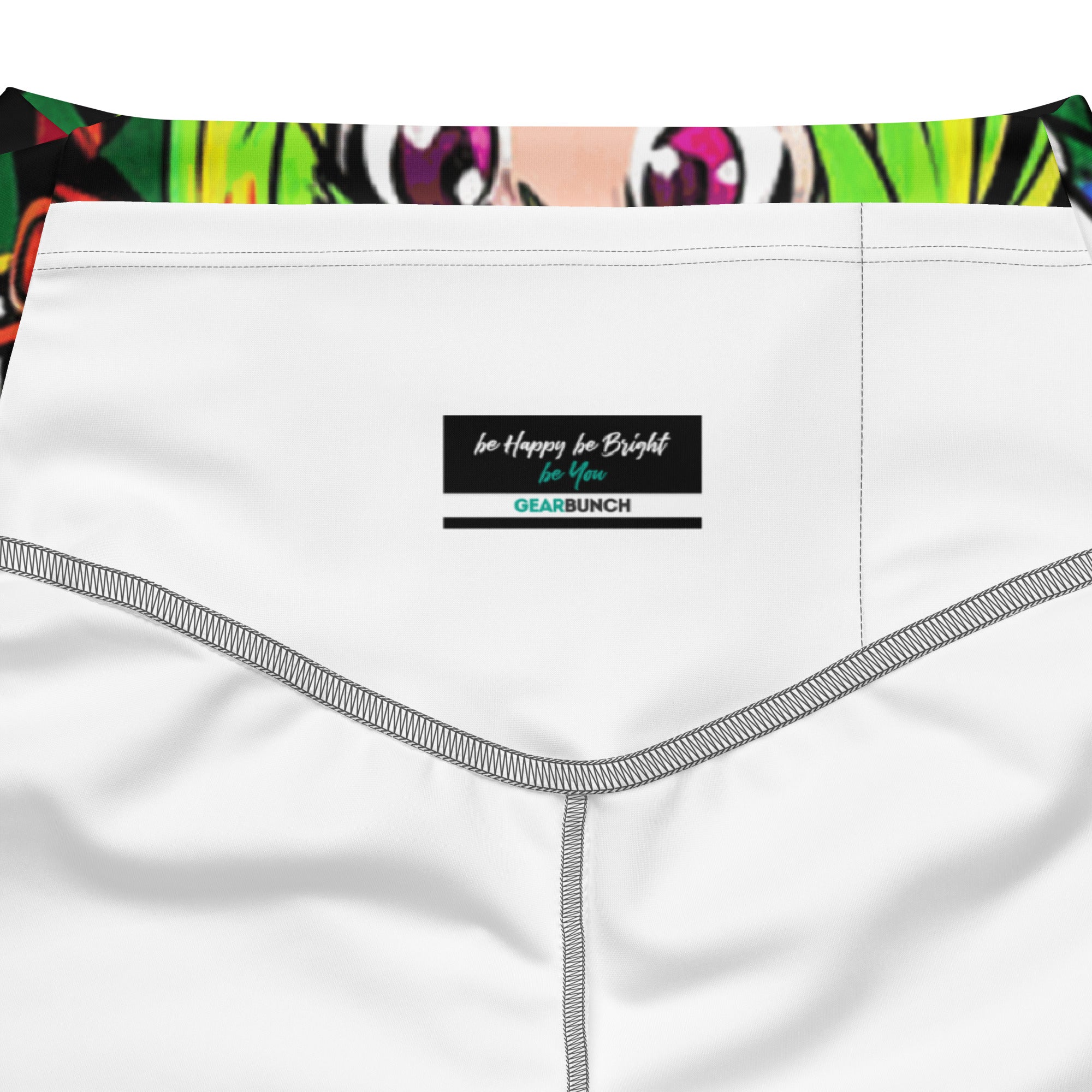 Vibrant Anime Collage Flare Leggings | GearBunch