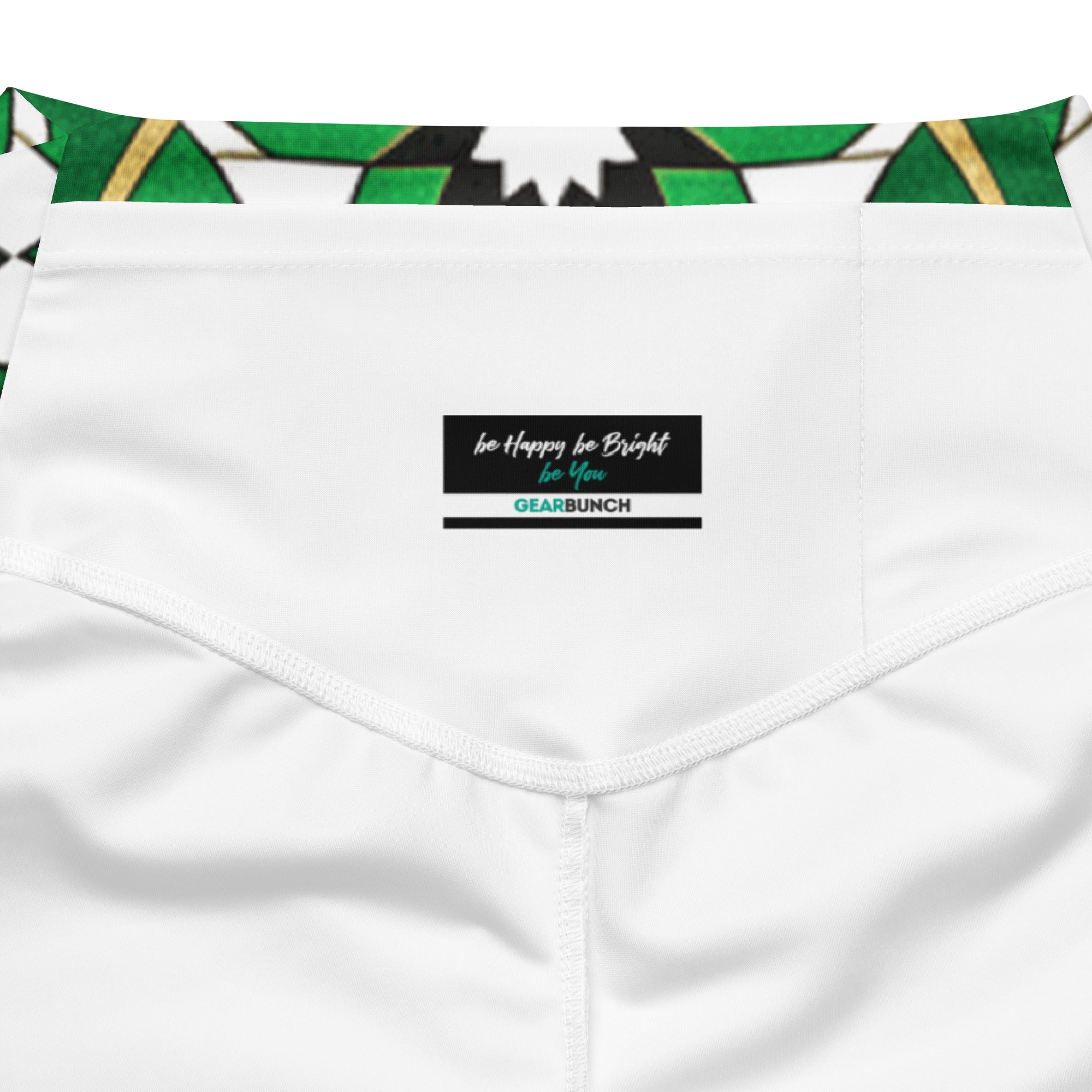 Zellige Emerald Gold Flare Leggings | GearBunch