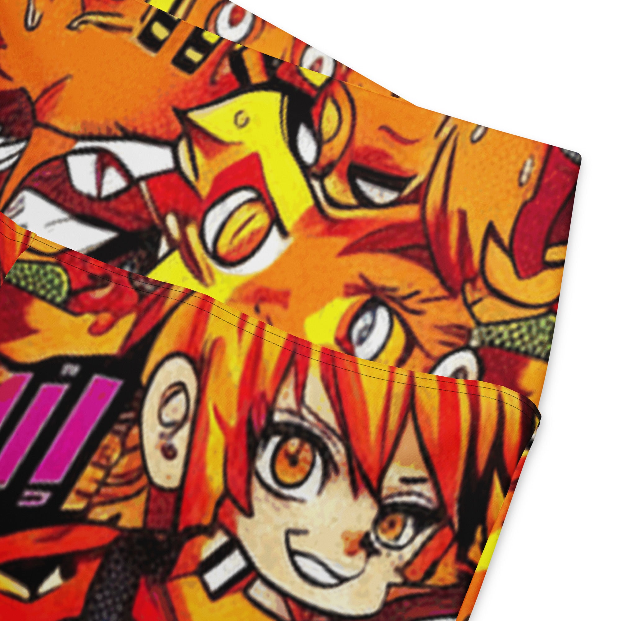 Anime Collage Fire Spirit Flare Leggings | GearBunch