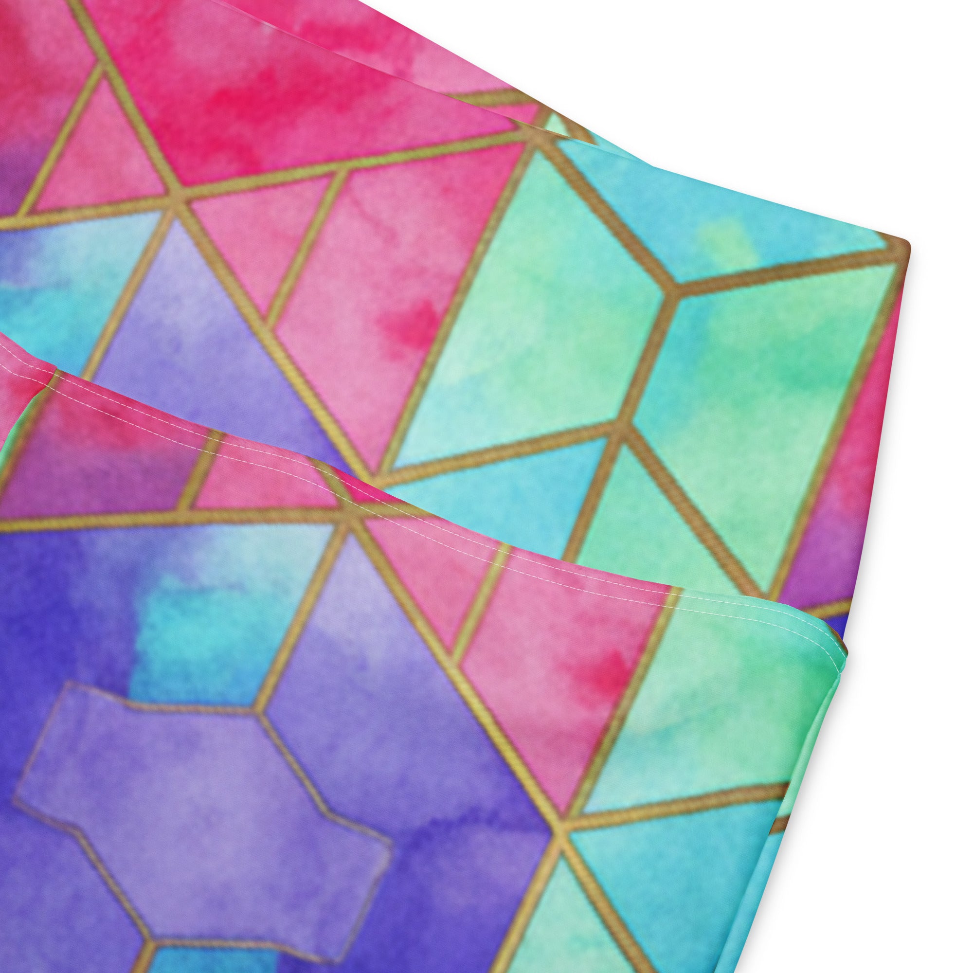 Arabic Watercolour Violet Dream Flare Leggings | GearBunch