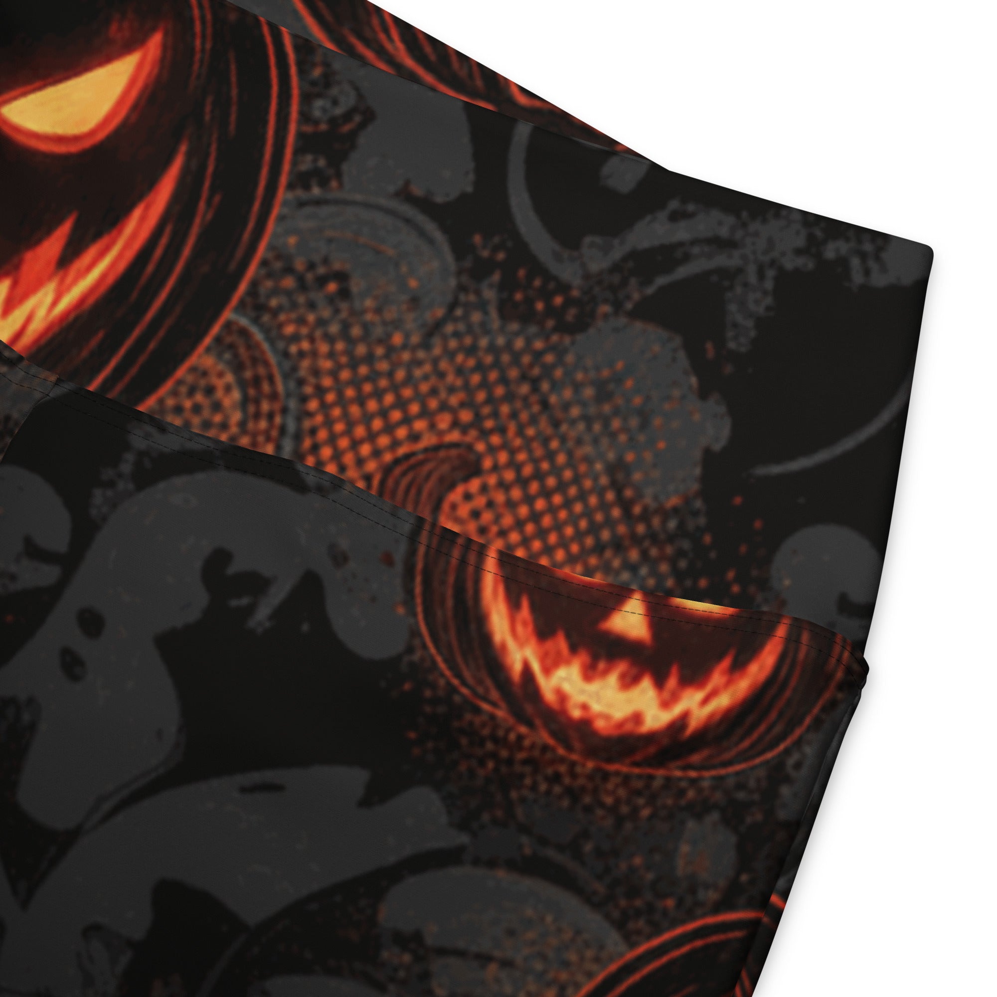 Carved Jack-o-Lantern Glow Flare Leggings | GearBunch
