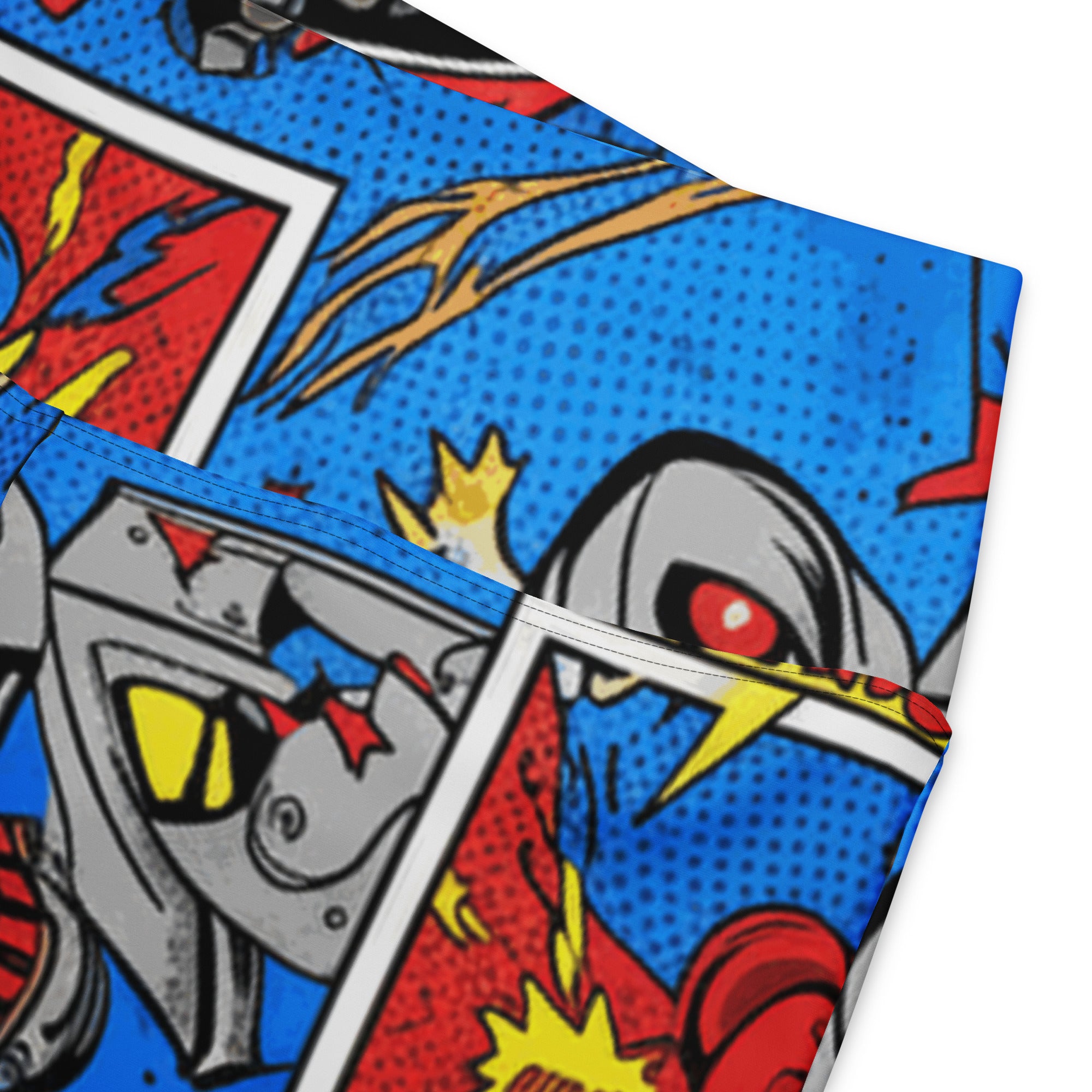 Comic Strip Robot Wars Flare Leggings | GearBunch