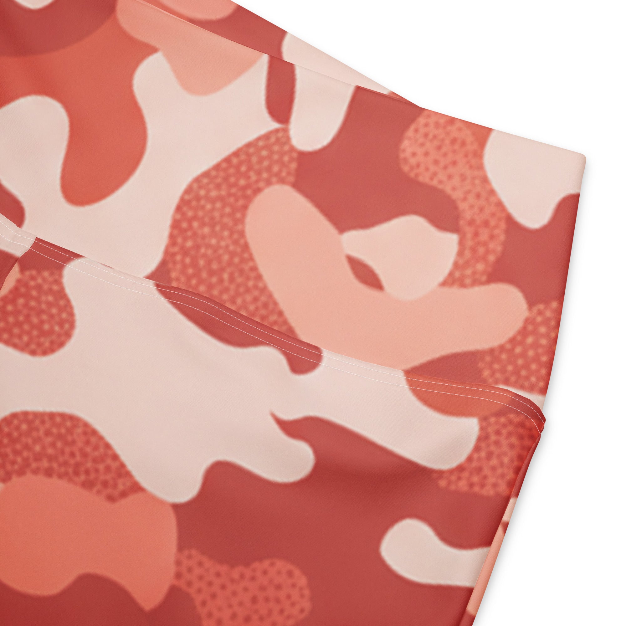 Coral Sunset Camo Flare Leggings | GearBunch