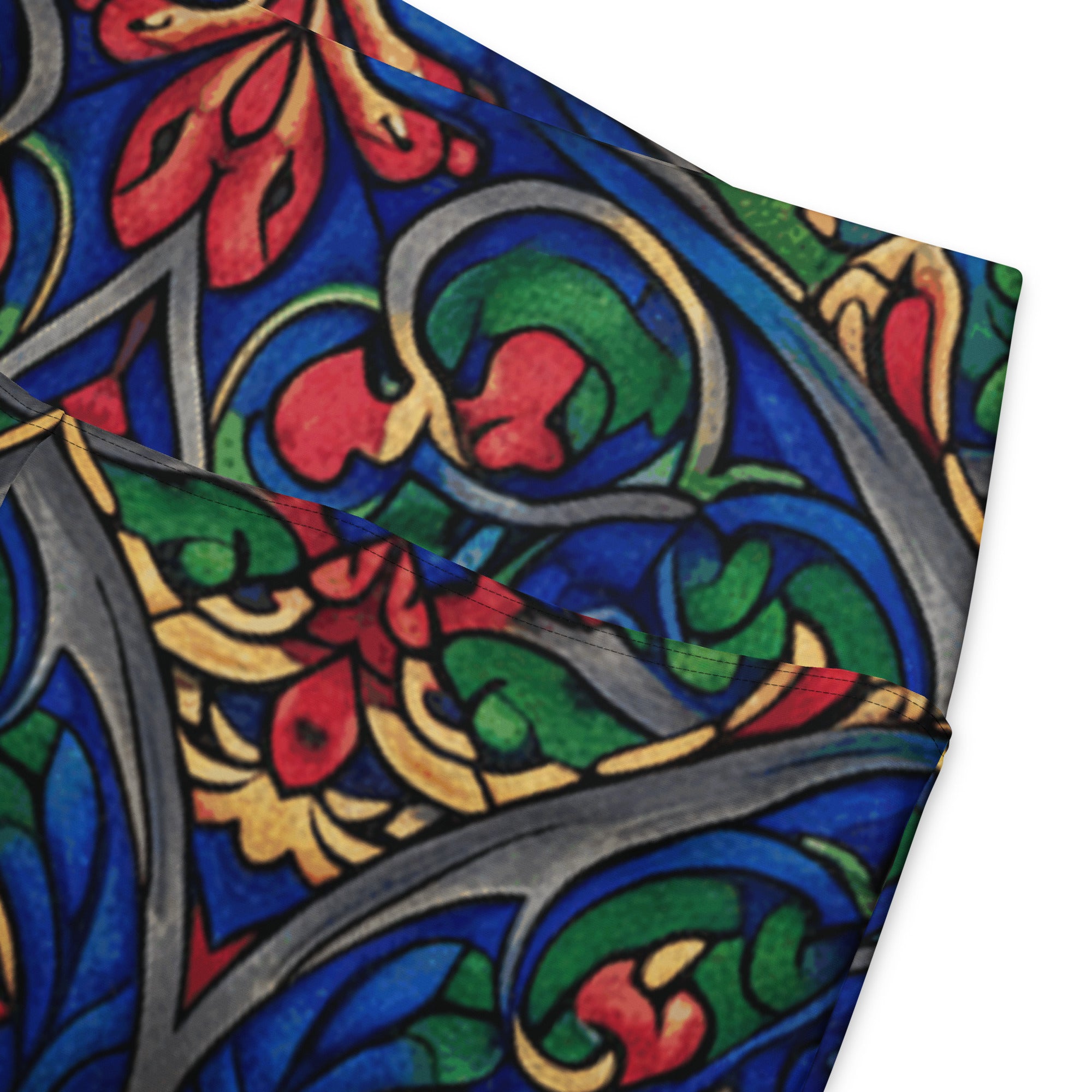Gothic Cathedral Stained Glass Flare Leggings | GearBunch