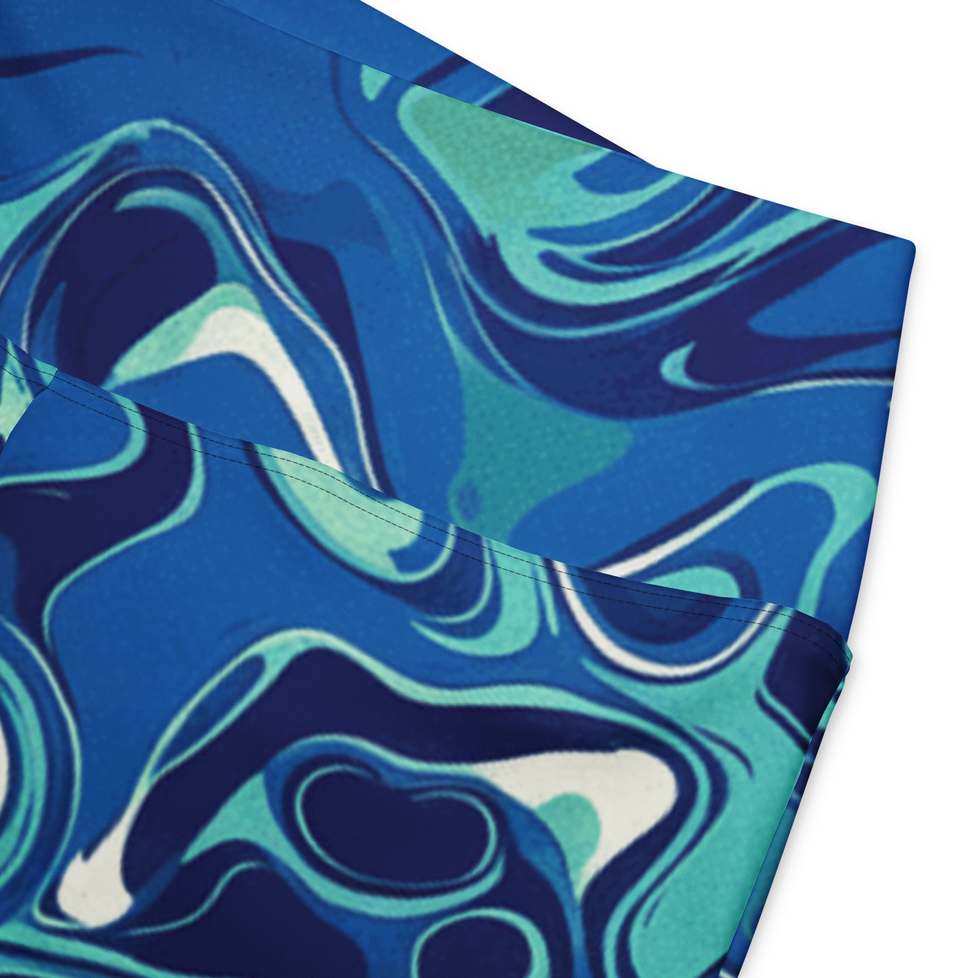 Liquid Marble Ocean Current Flare Leggings | GearBunch