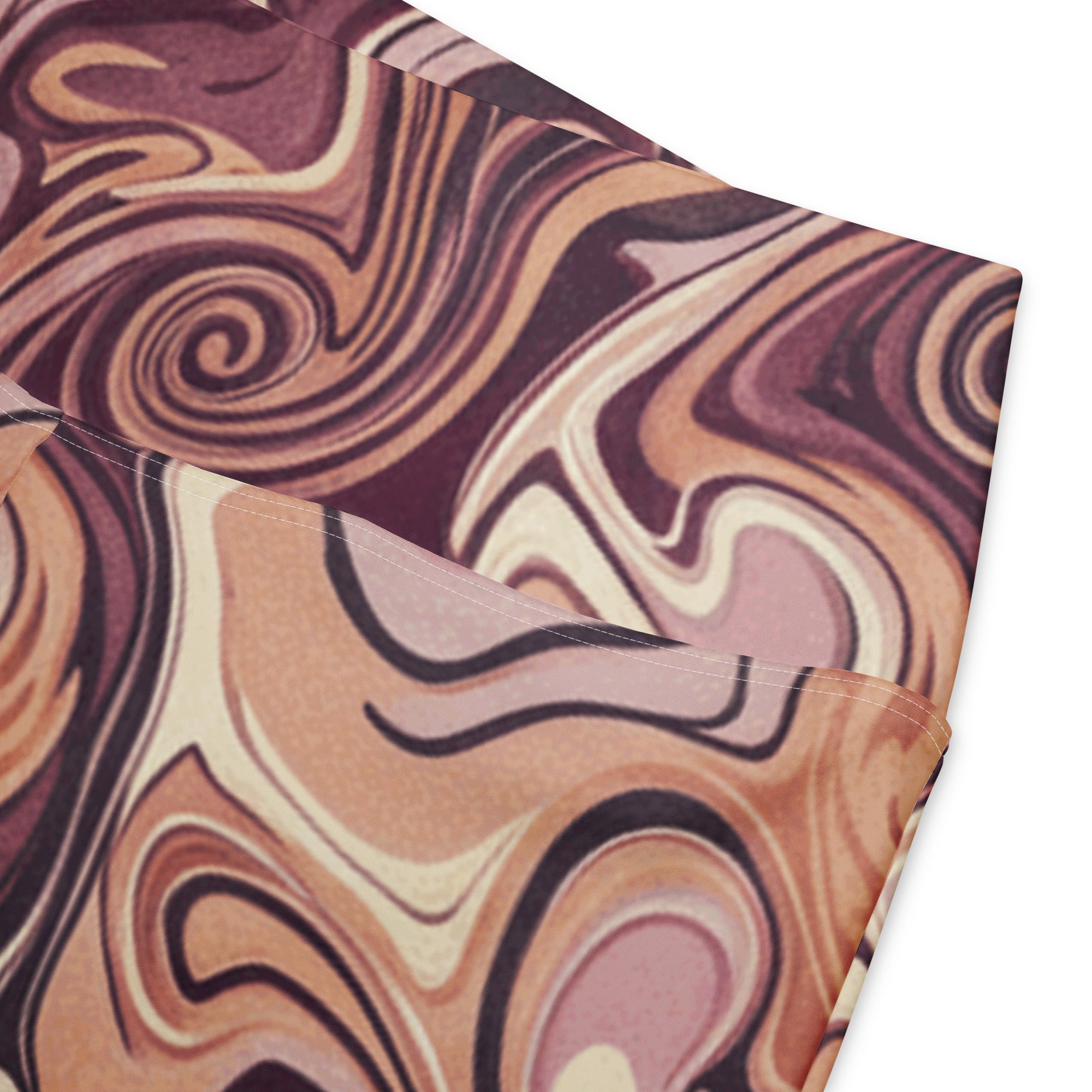 Liquid Marble Rose Gold Luxe Flare Leggings | GearBunch
