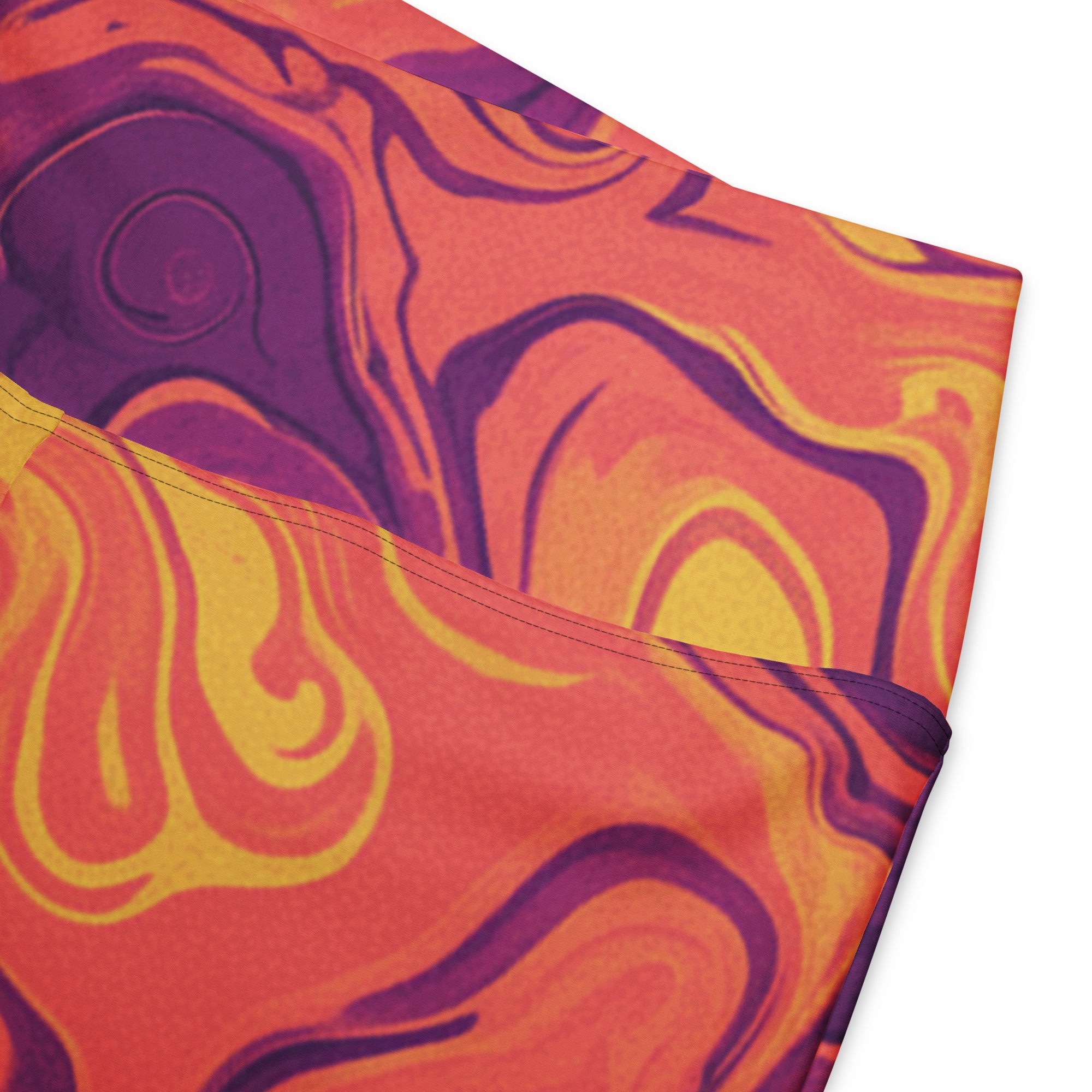 Liquid Marble Sunset Horizon Flare Leggings | GearBunch