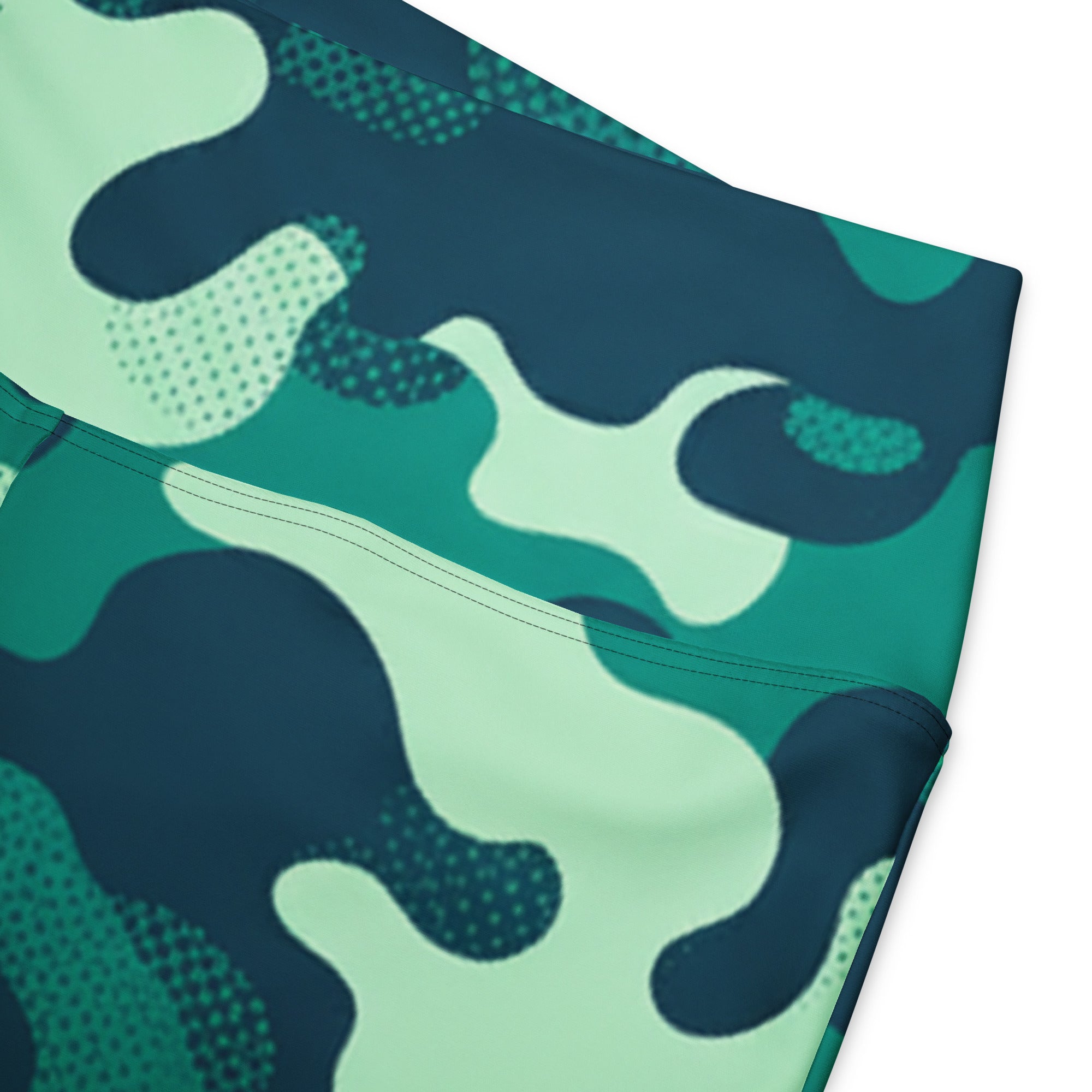 Ocean Teal Camo Flare Leggings | GearBunch