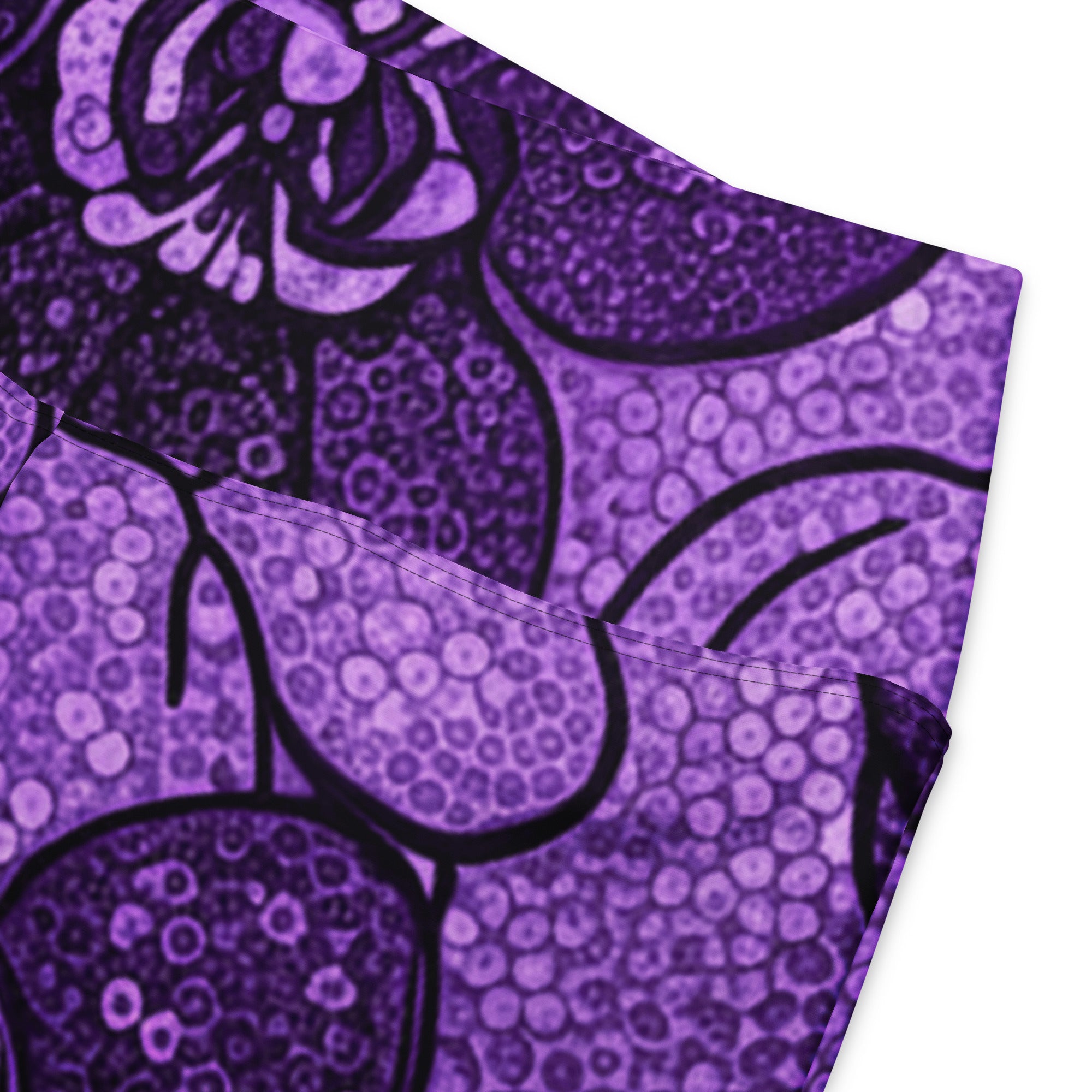 Purple Paillette Orchid Flare Leggings | GearBunch