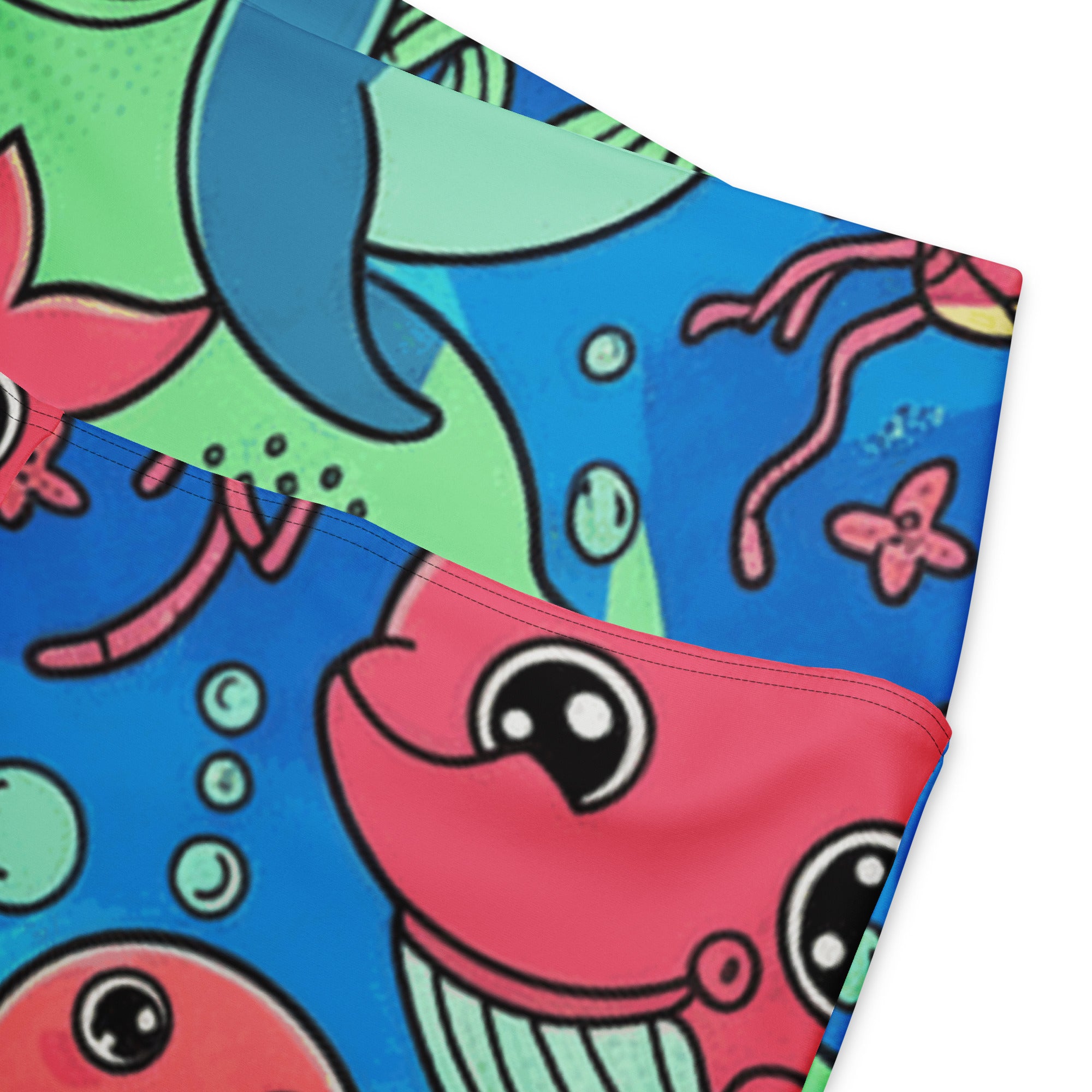 Vibrant Ocean Creatures Flare Leggings | GearBunch