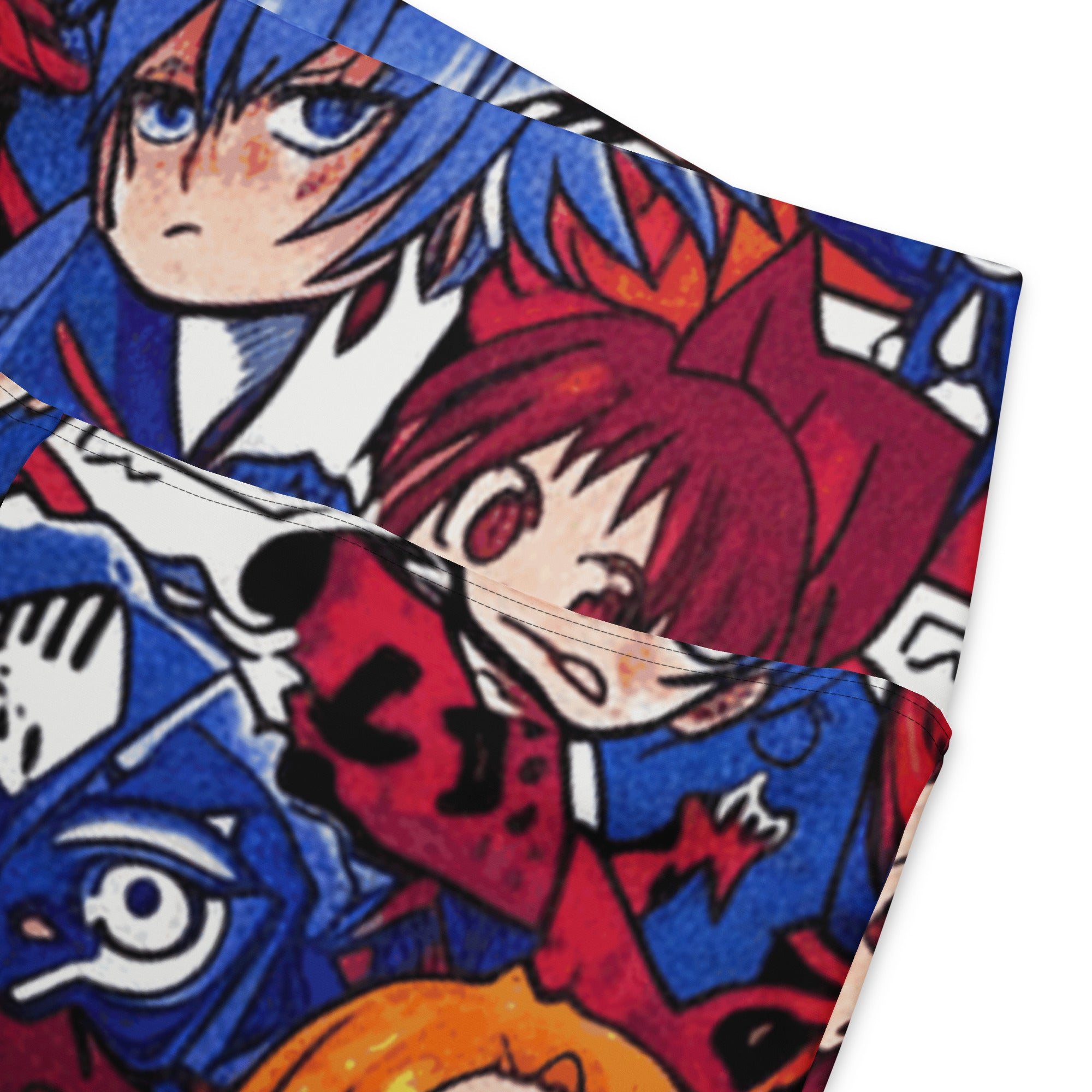 Anime Collage Dark Shonen Flare Leggings | GearBunch