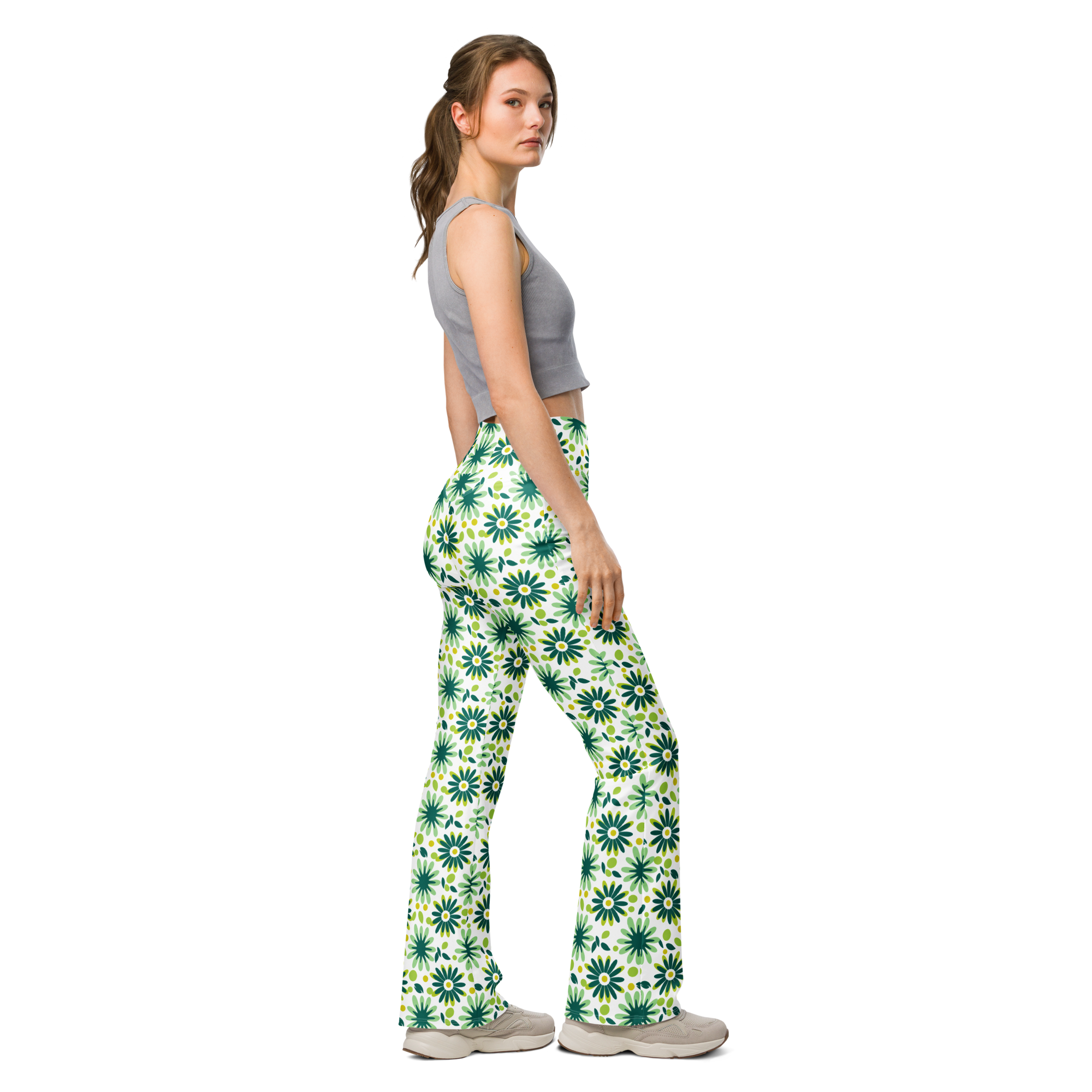 Morning Flower Flare Leggings Right View