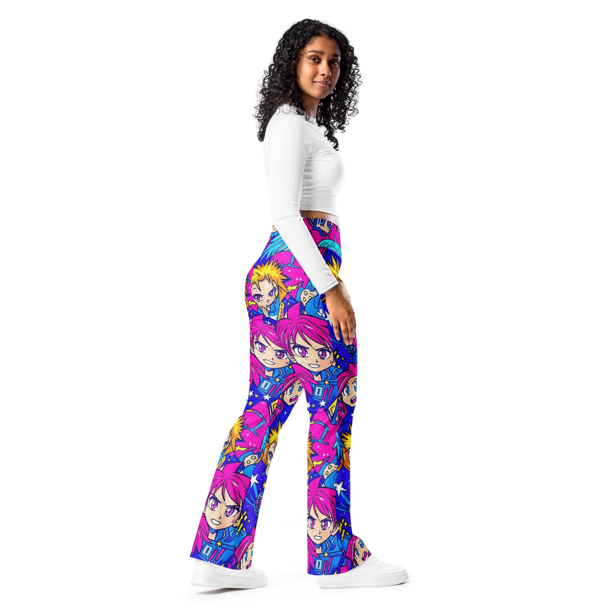 Anime Galaxy Hero Flare Leggings | GearBunch