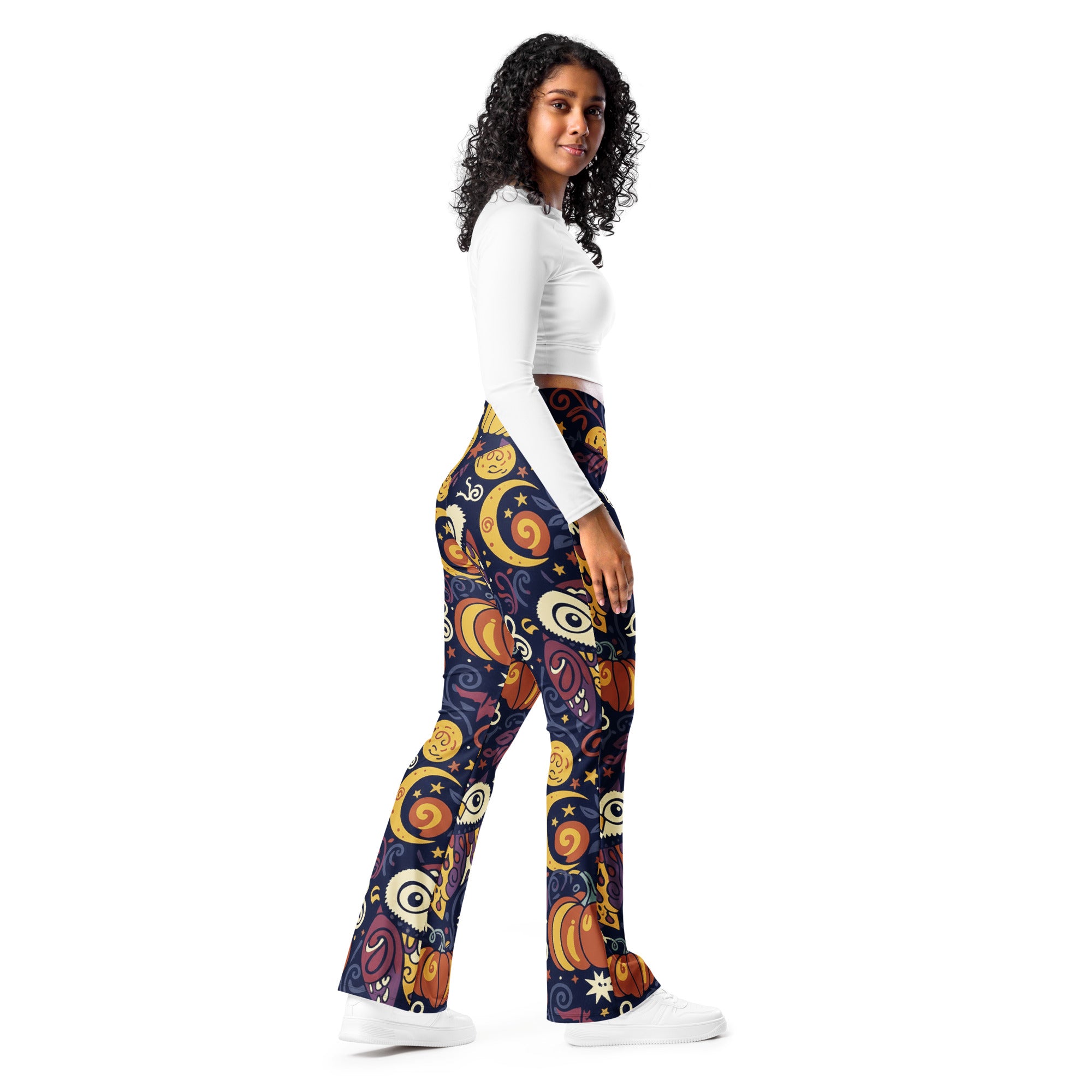 All Hallows Eve Owl Flare Leggings | GearBunch